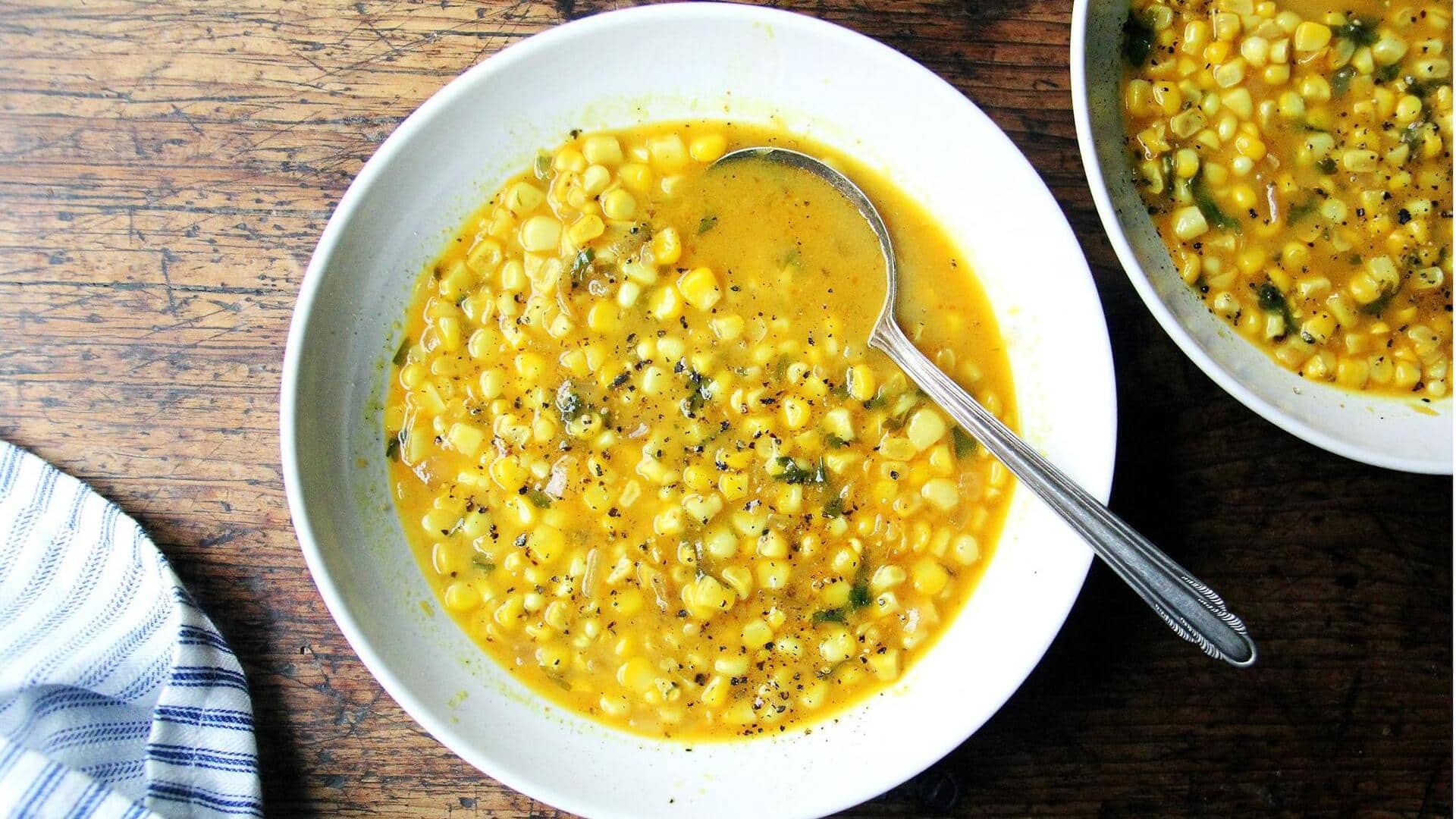 Hidangan Berbasis Jagung Manis dari Tradisi Kuliner India