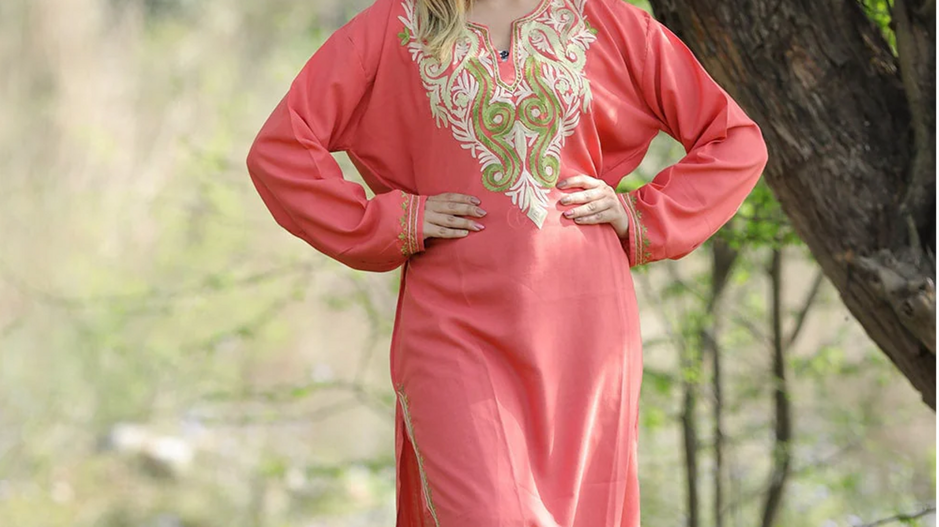 Warna pastel meningkatkan gaya musim semi India