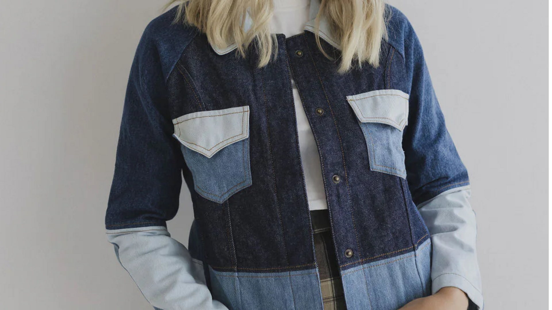 Jaket kota doria untuk lapisan musim semi India yang sejuk