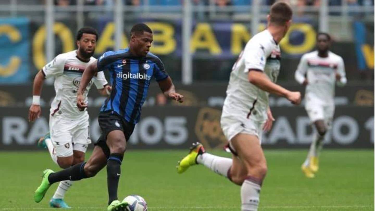 Serie A 2022-23, Inter kalahkan Salernitana 2-0: Statistik utama