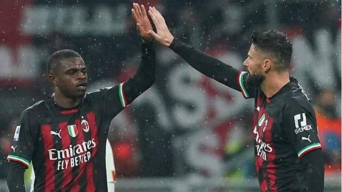 Serie A 2022-23, Roma menahan AC Milan 2-2: Statistik utama