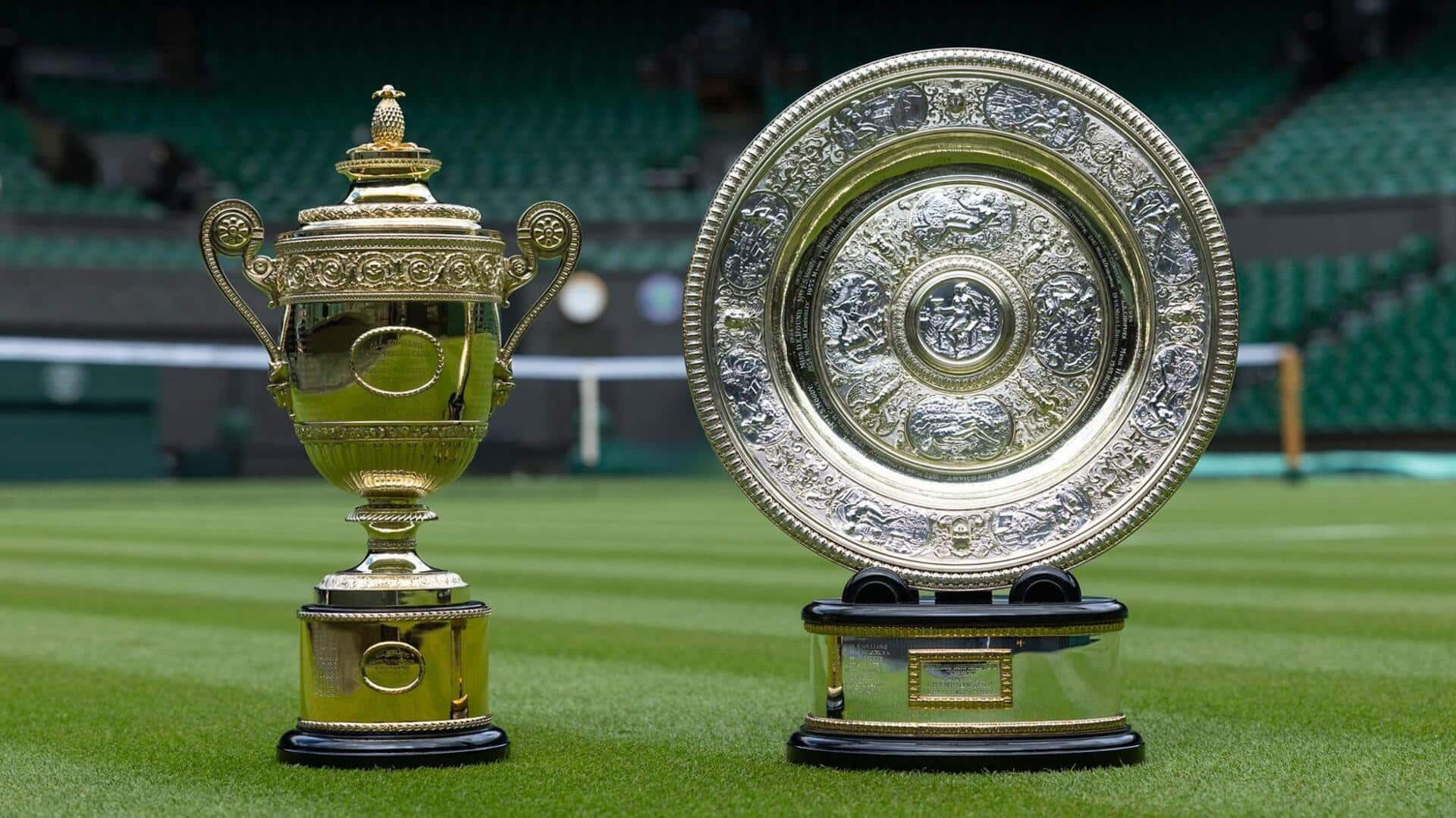 Apa arti simbol nanas pada trofi Wimbledon?