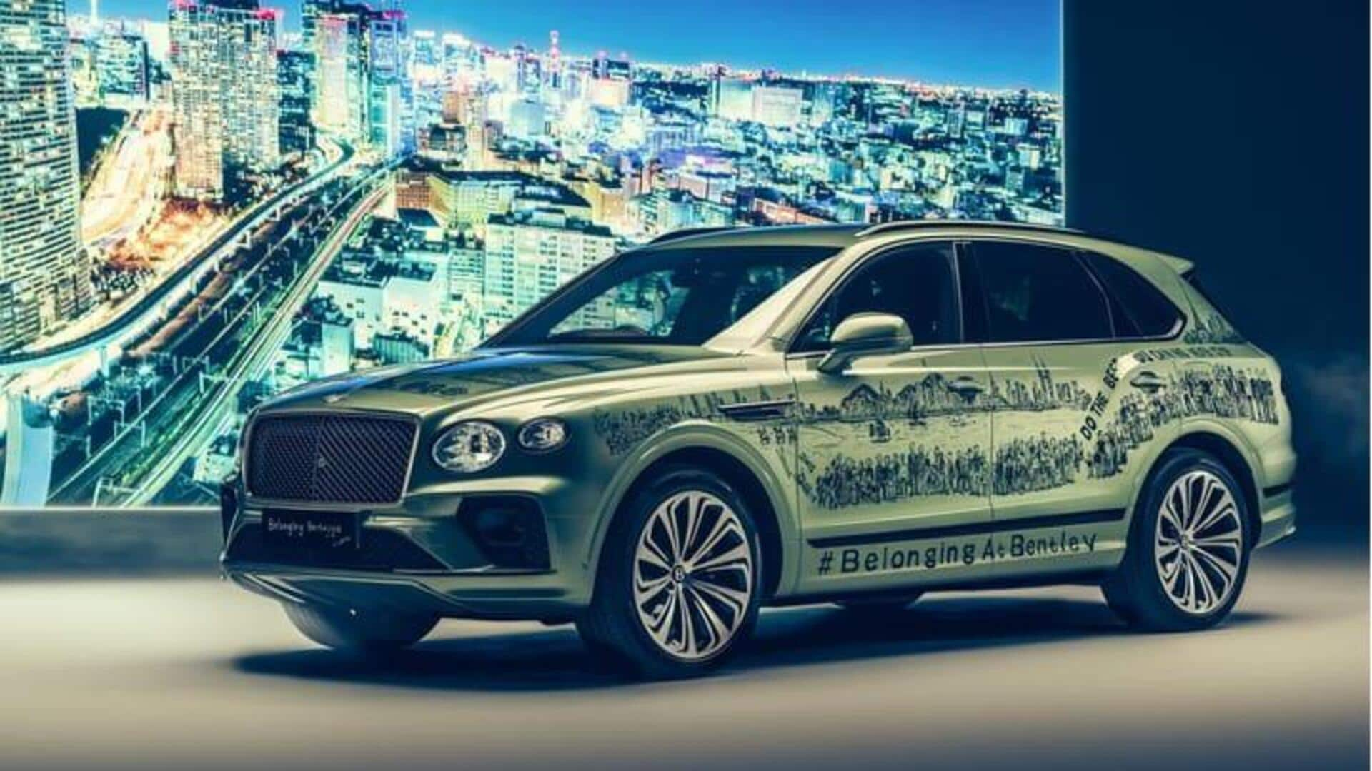 Bentley Bentayga satu kali produksi membuat takjub dengan 29 landmark dunia yang dilukis dengan tangan