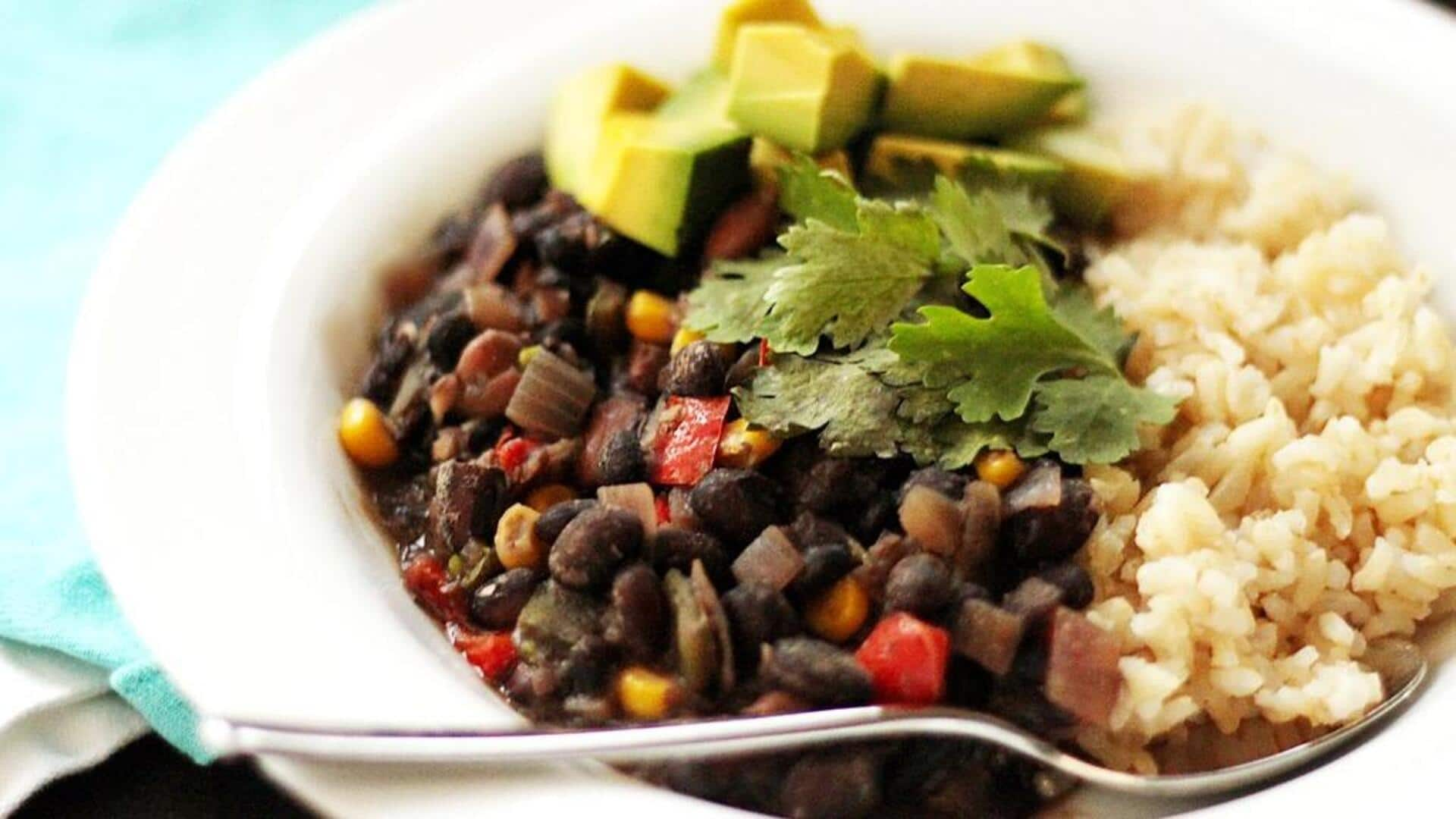 Resep kacang hitam dan pisang roti ala Kuba