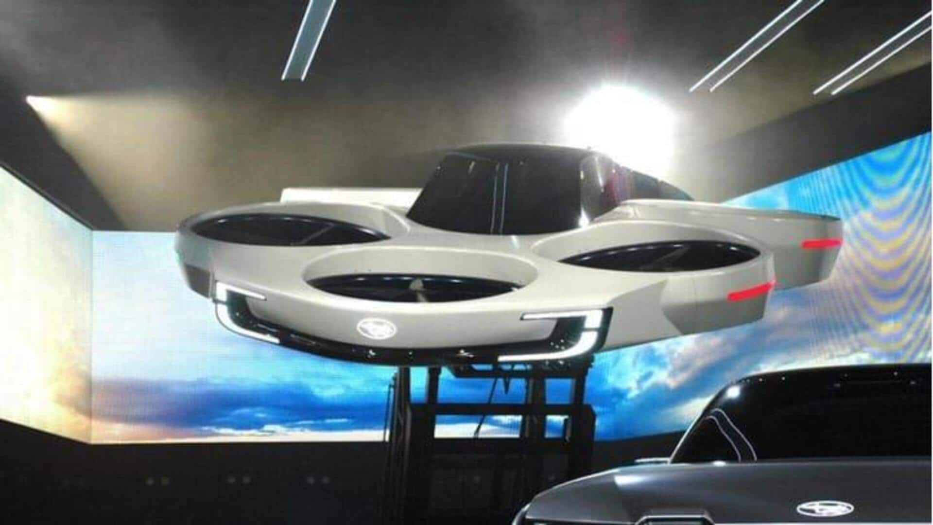 Konsep mobil terbang Subaru seperti dari film fiksi ilmiah