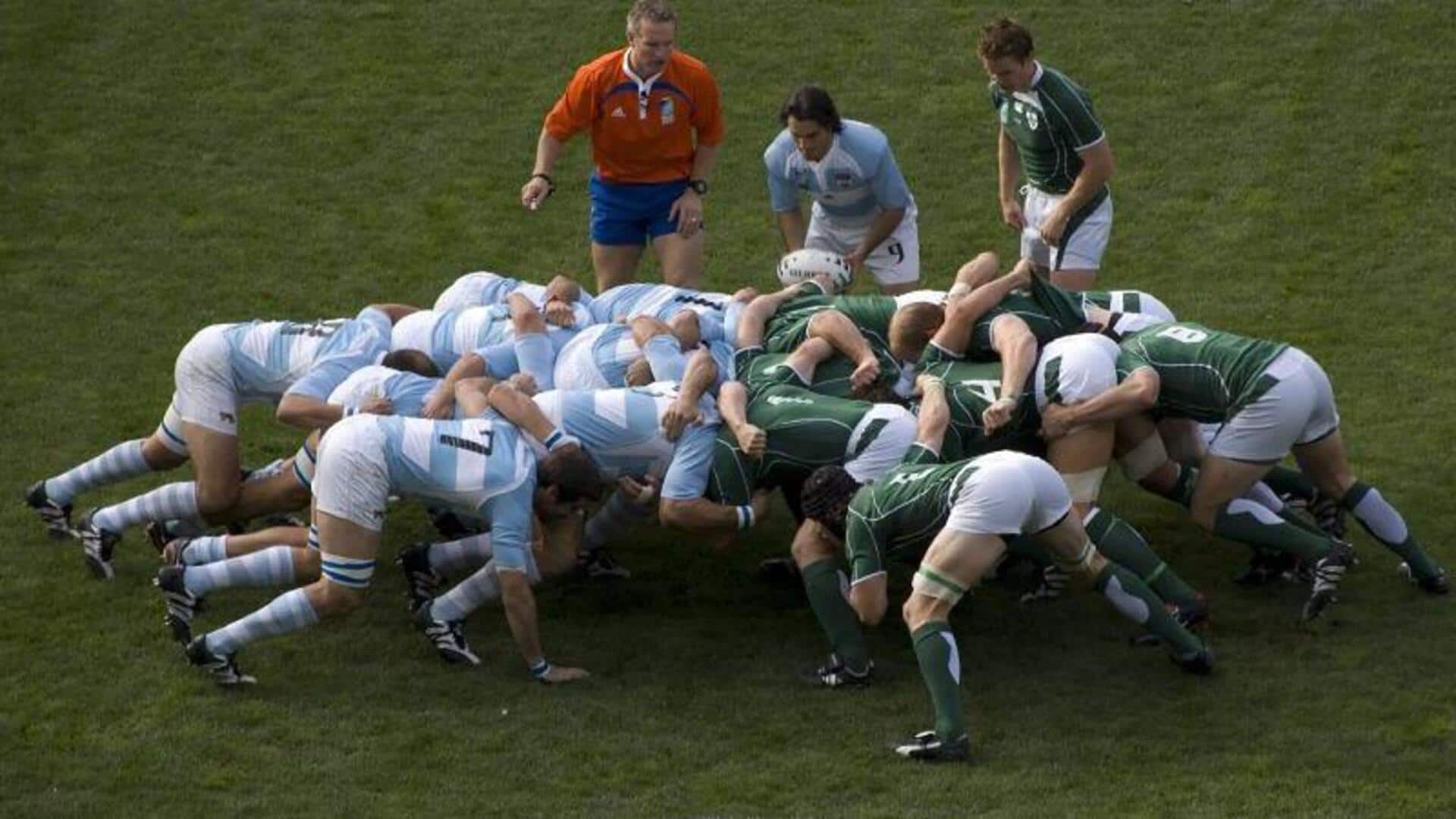 Alasan unik di balik tradisi scrum rugby