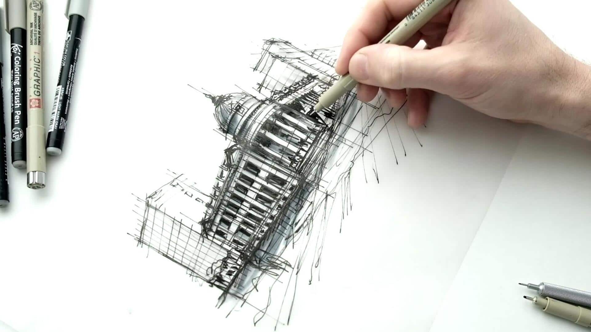 Meningkatkan Apresiasi Arsitektur dengan Menggambar Sketsa Lanskap Perkotaan 