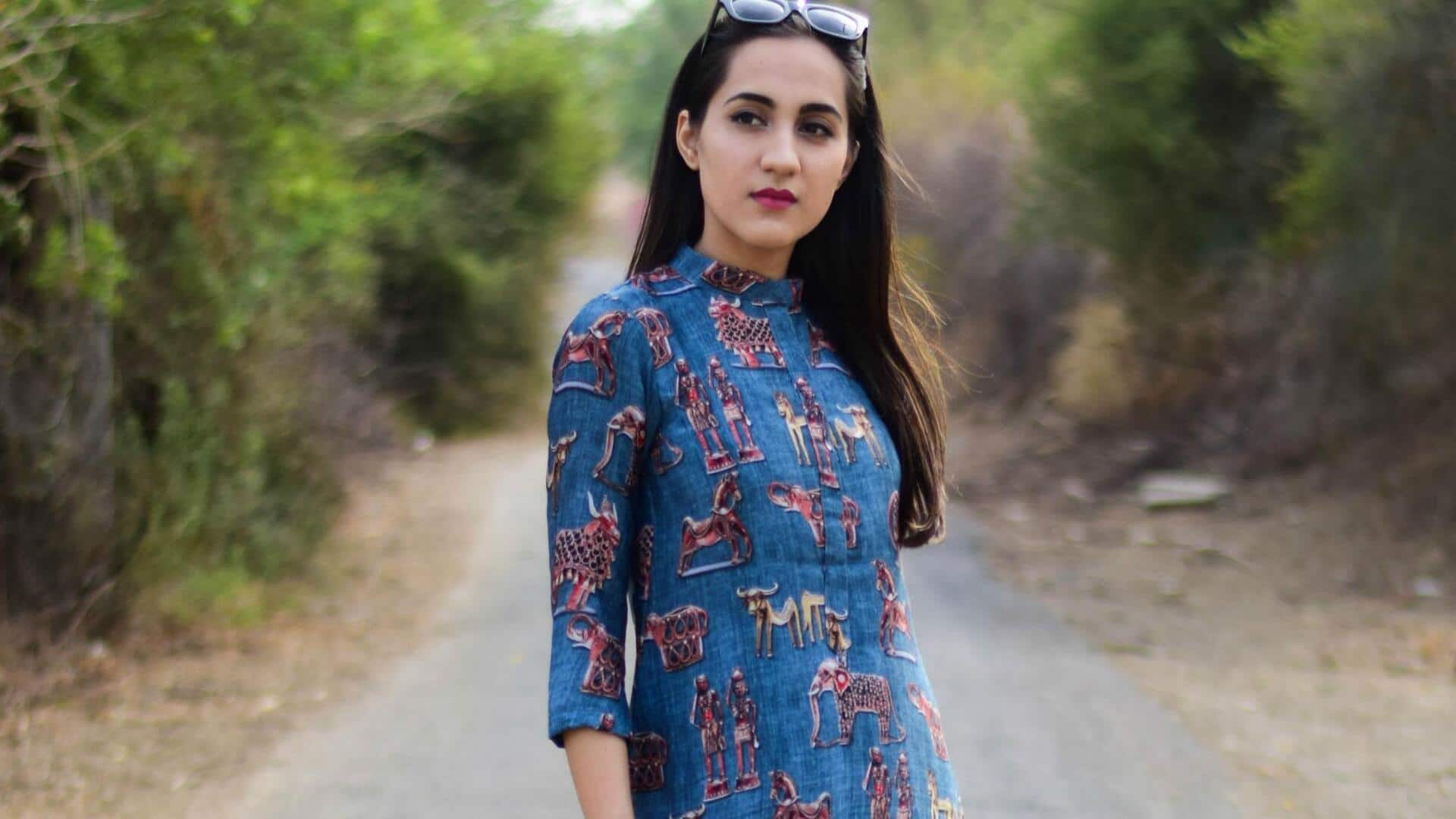 Kurta berlapis untuk pesona musim gugur di India