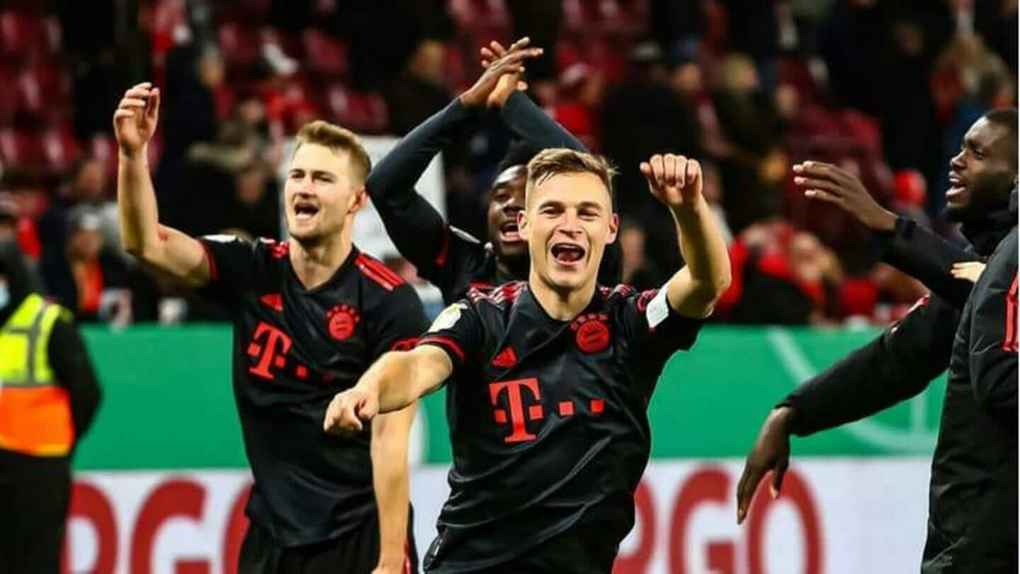 Bayern mencapai perempat final DFB-Pokal setelah mengalahkan Mainz: Statistik utama