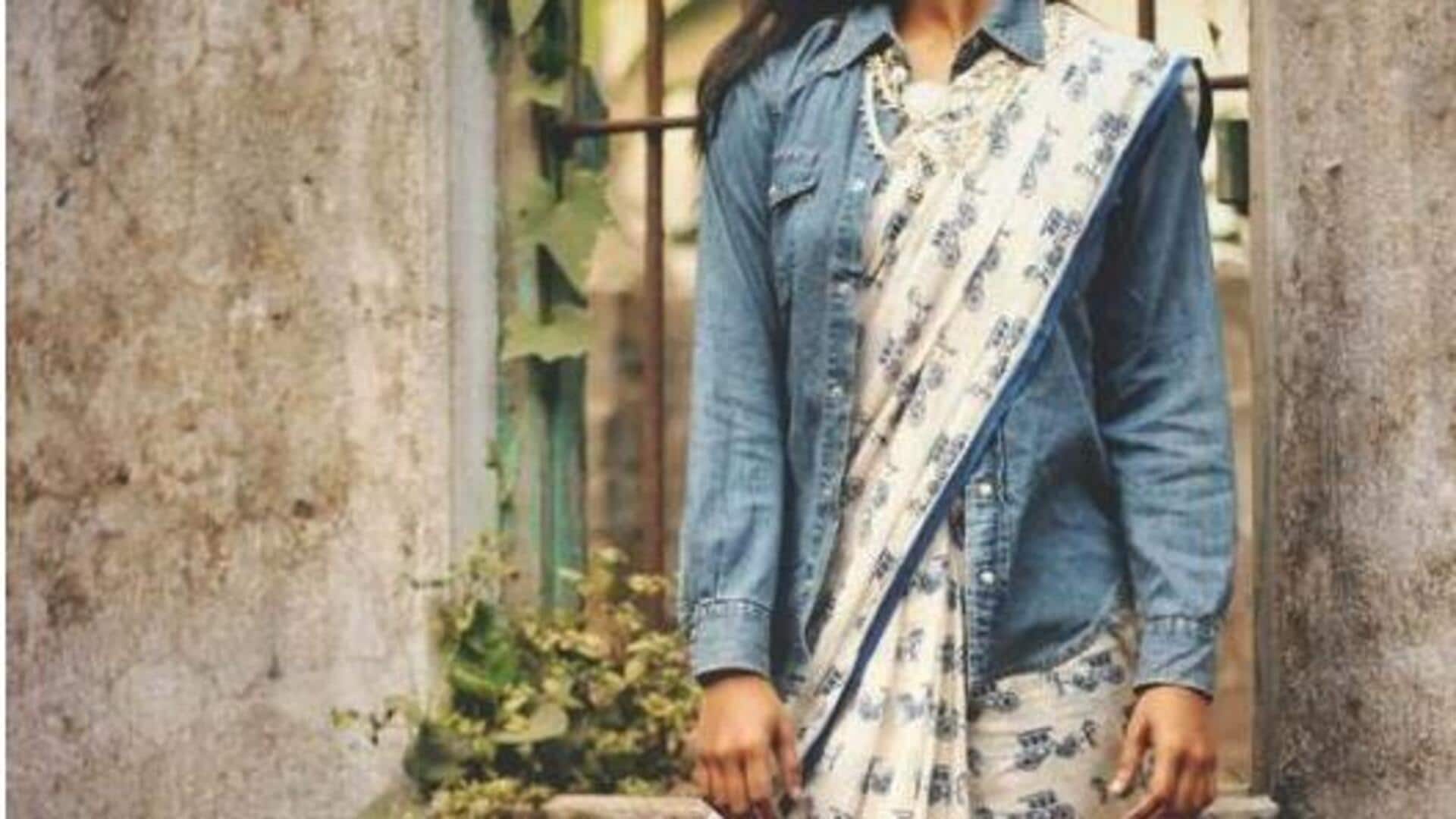 Gaya fusion: Saree dan denim yang harus dicoba
