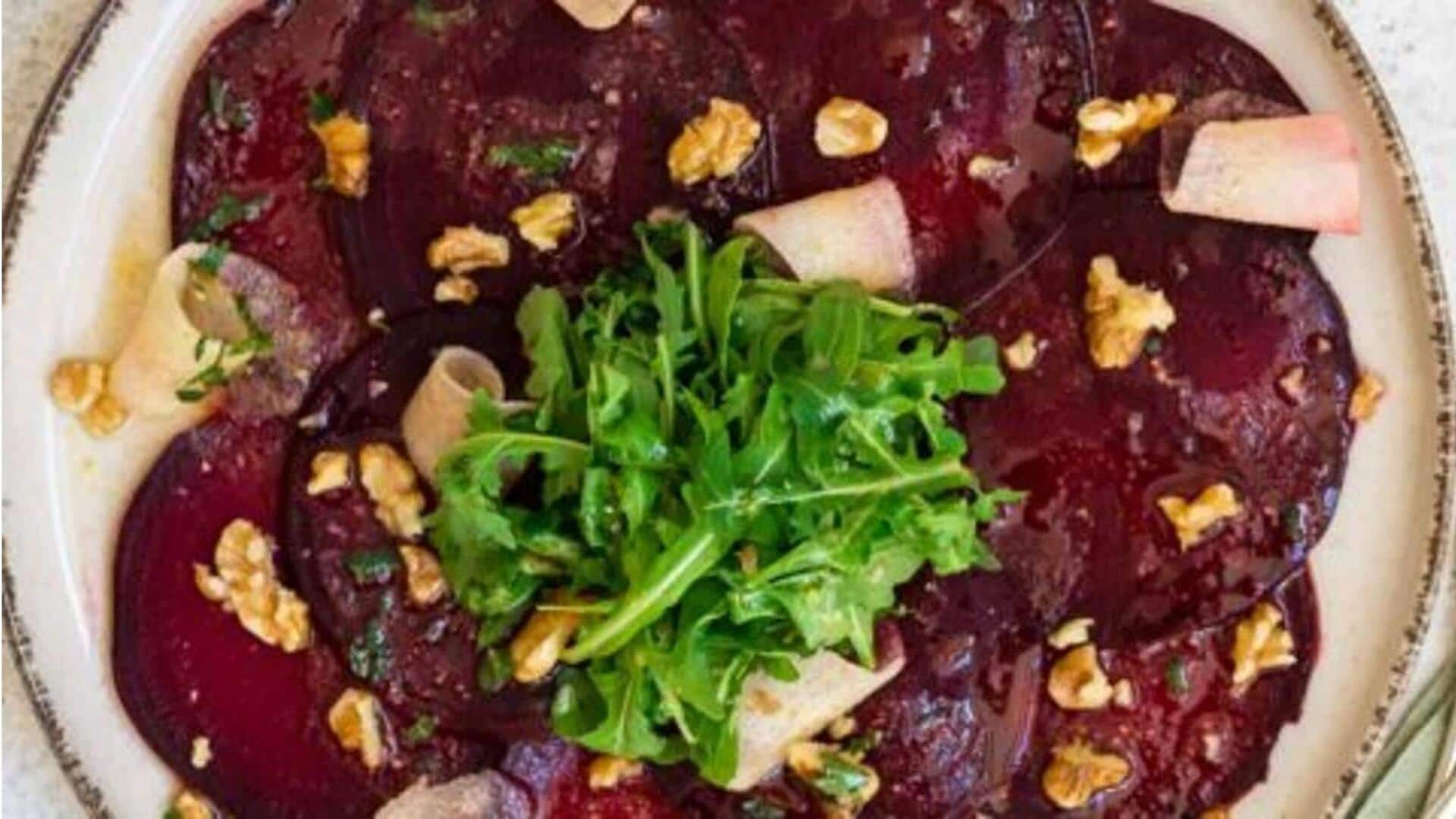 Masak carpaccio bit vegan ini untuk hari yang penuh cita rasa