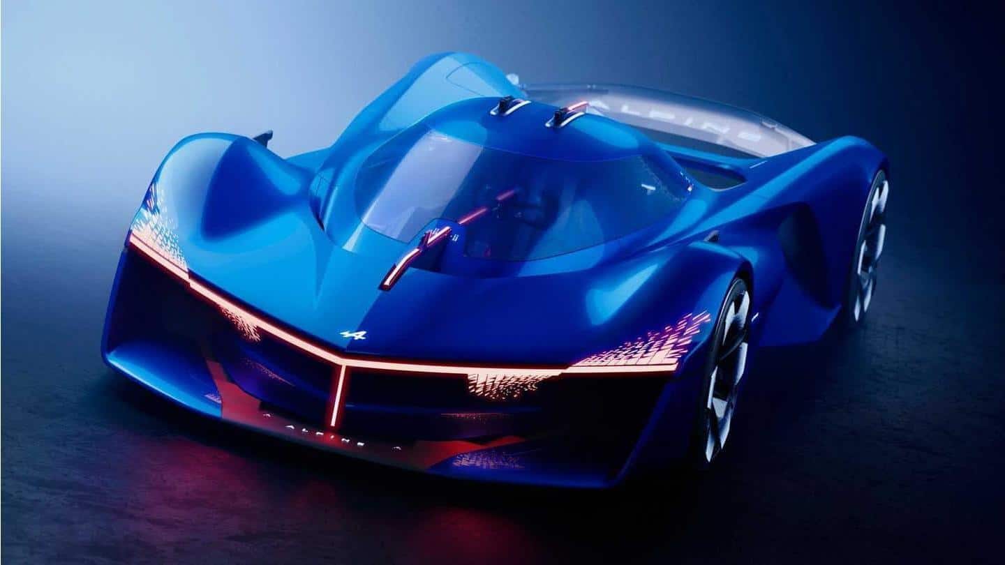 Mobil konsep Alpen Alpenglow terlihat seperti Batmobile dari Prancis Mobil konsep Alpen Alpenglow terlihat seperti Batmobile dari Prancis