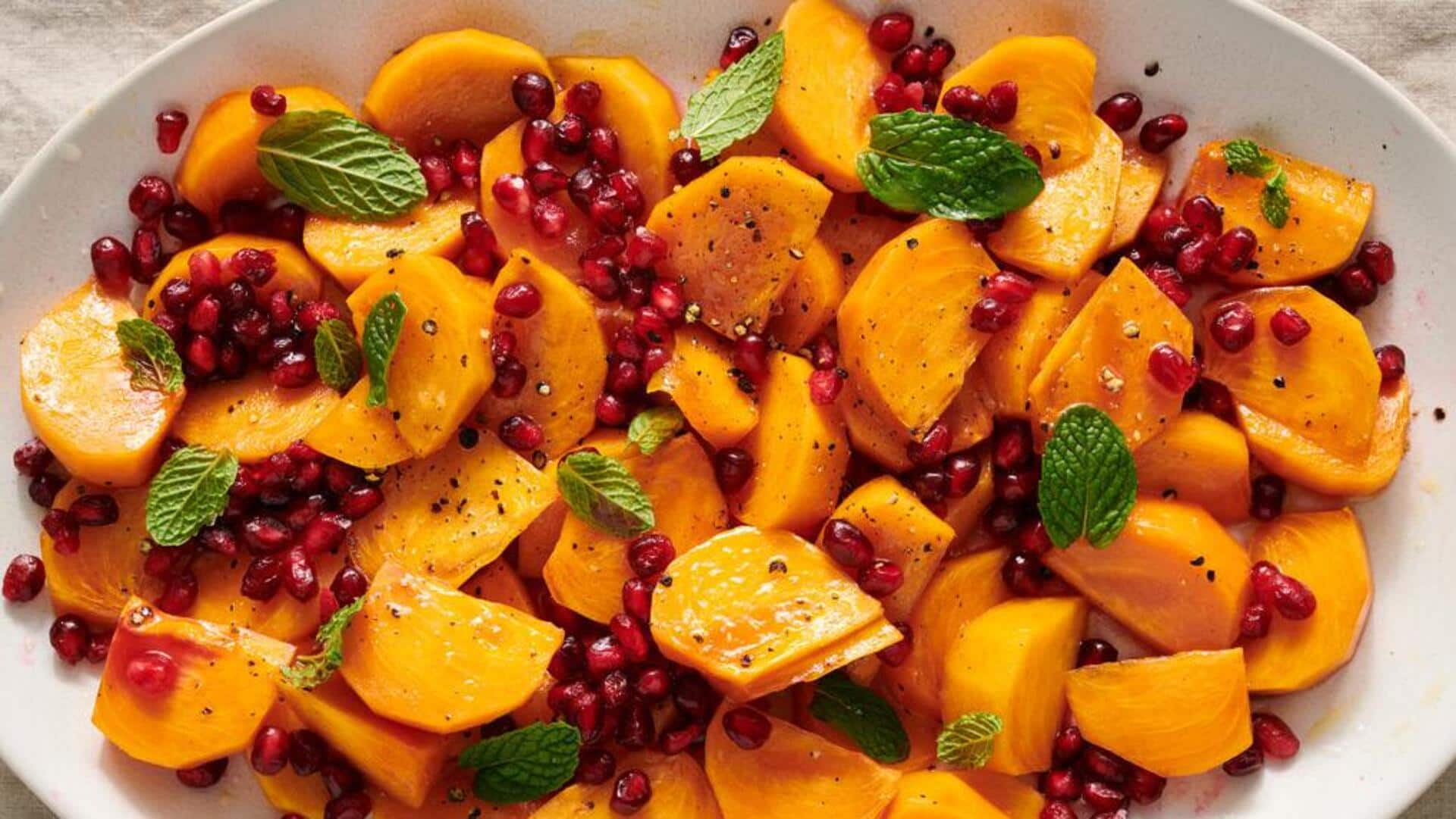 Mencicipi Kesempurnaan Buah Kesemek dalam Sajian Salad