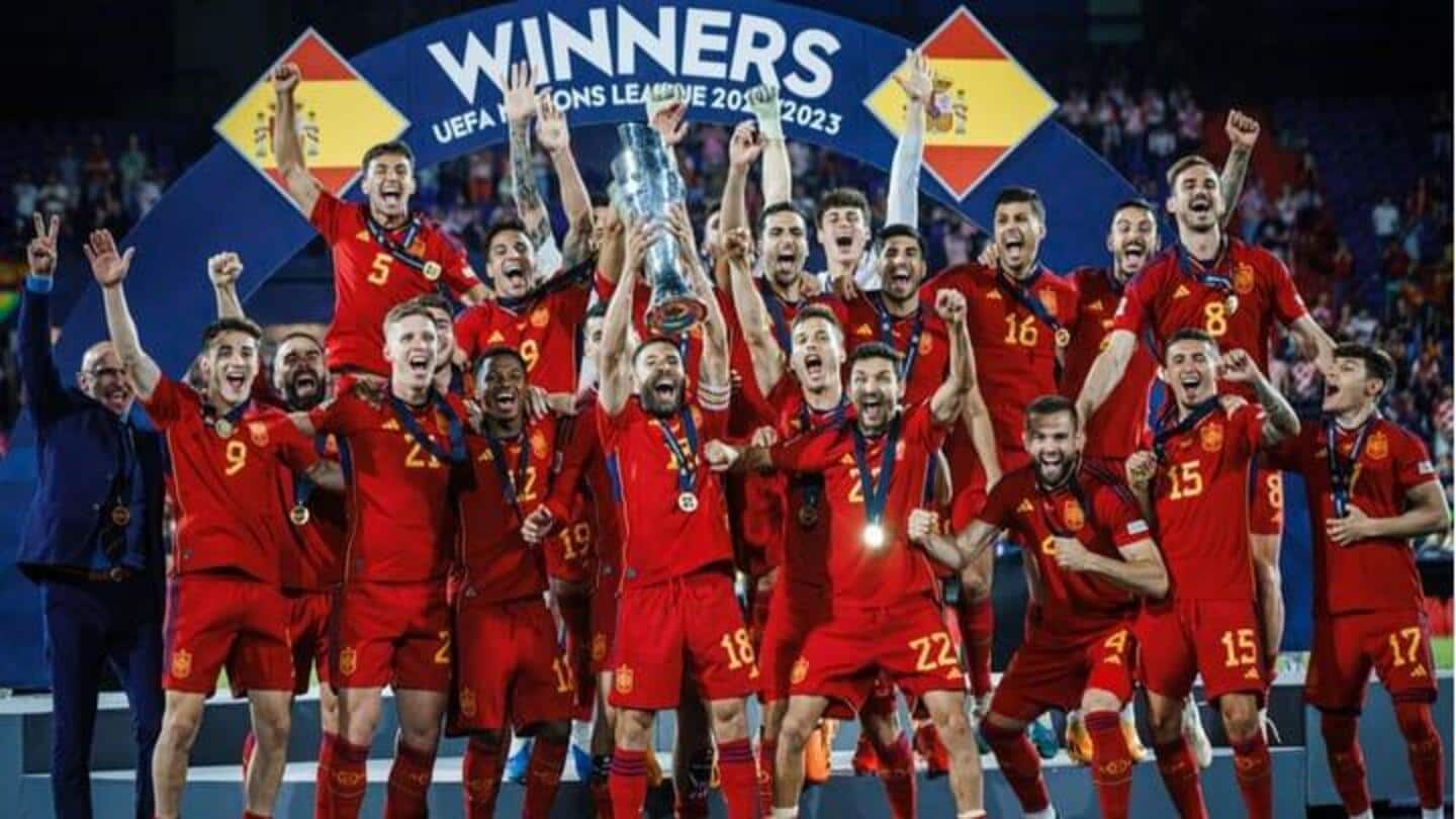Nations League 2022-23: Angka-angka Spanyol sang juara