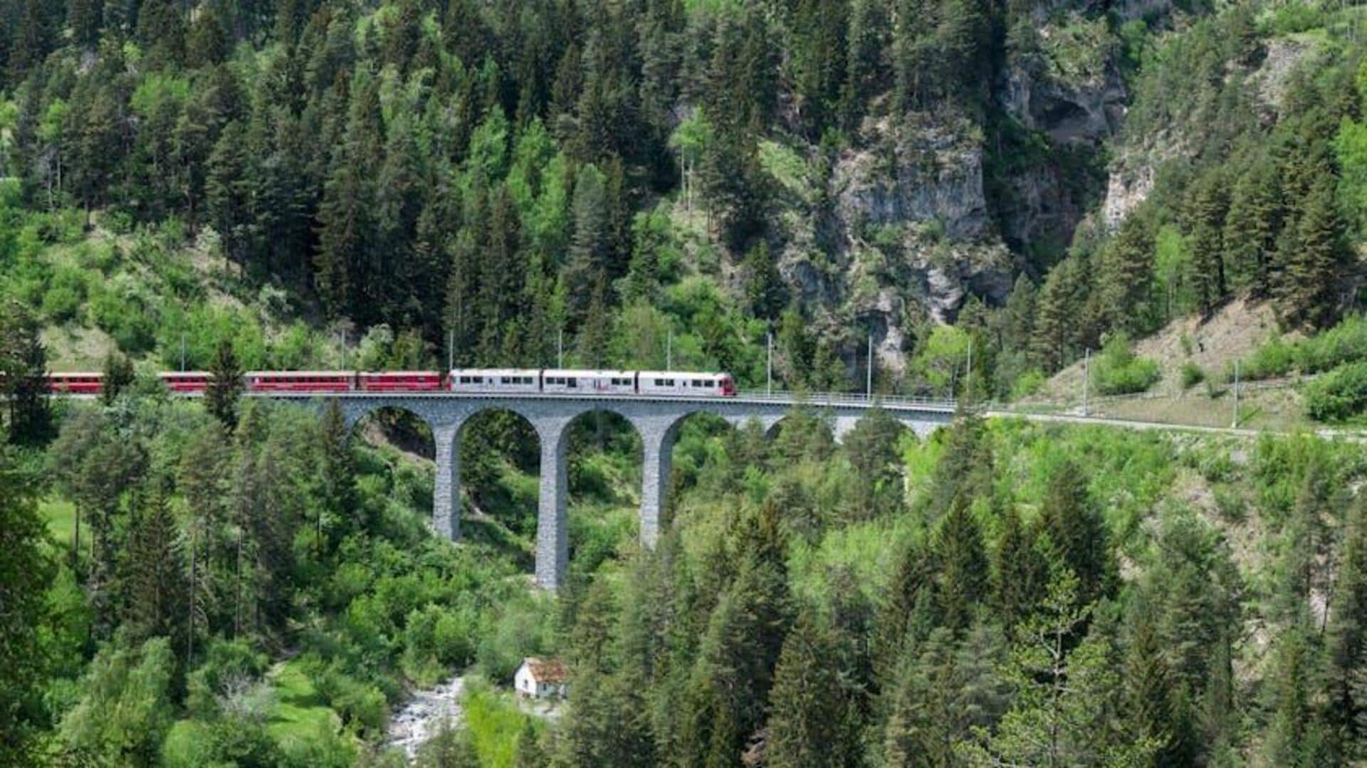 Kereta Api Landwasser Viaduct di Swiss, Wajib Dilihat