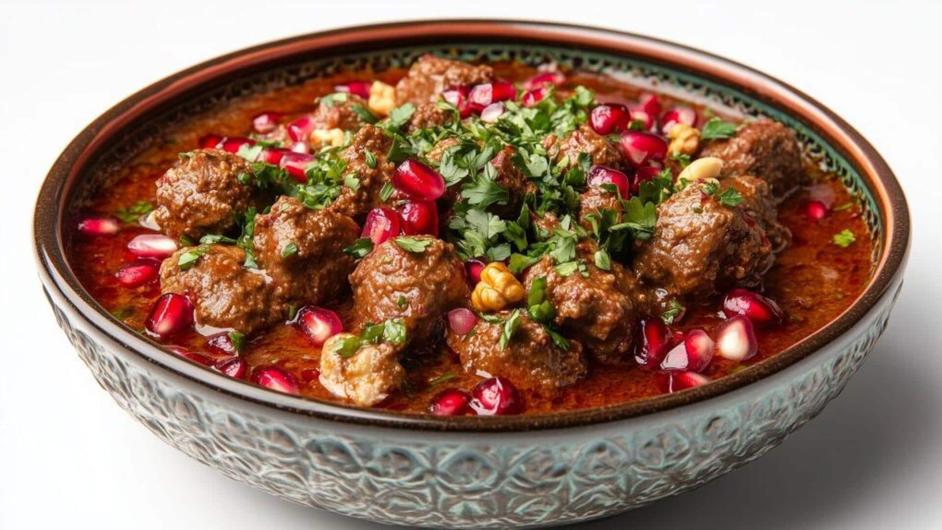 Panduan membuat Fesenjan Tagine fusion Maroko-Persia