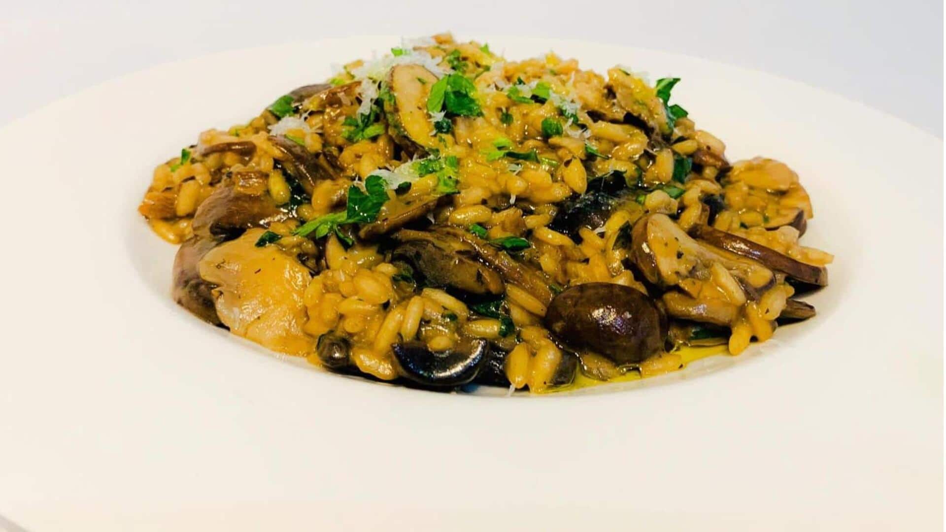 Resep risotto jamur liar Italia dalam 4 langkah sederhana 
