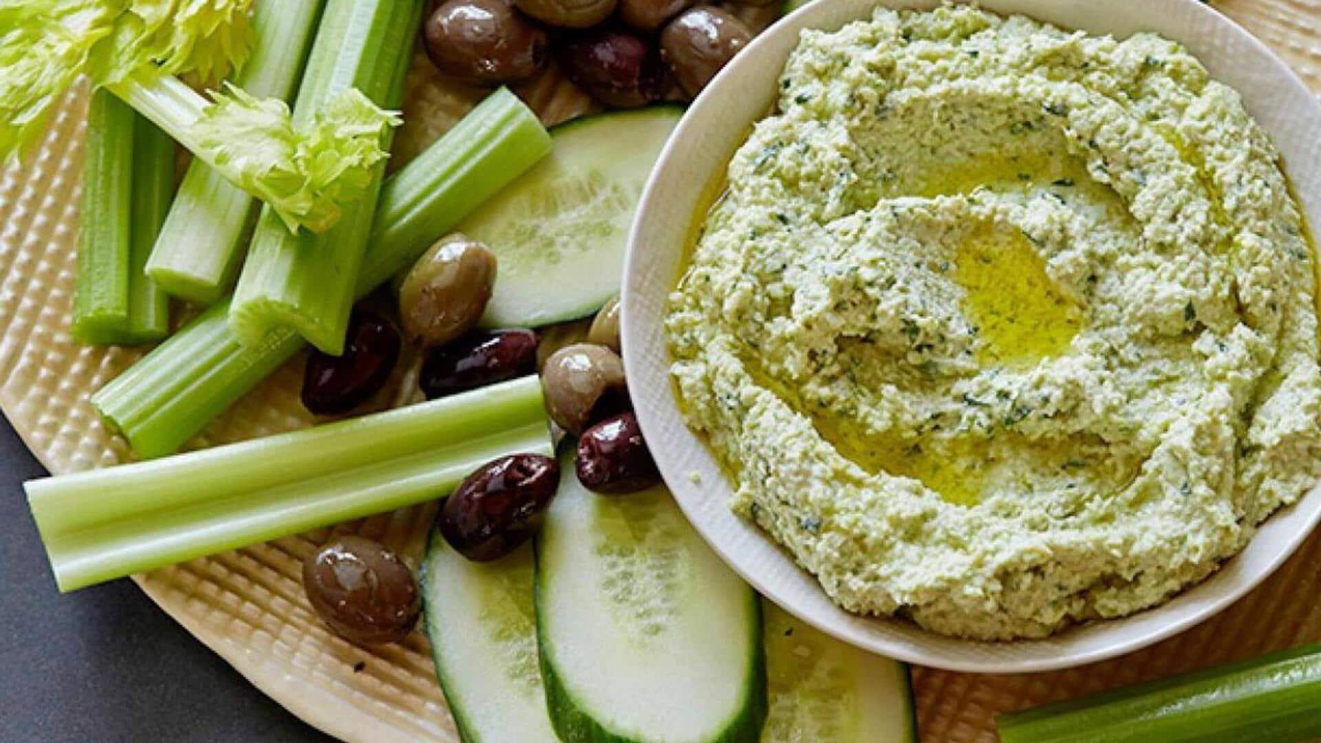 Panduan memasak hummus edamame yang terinspirasi dari Jepang