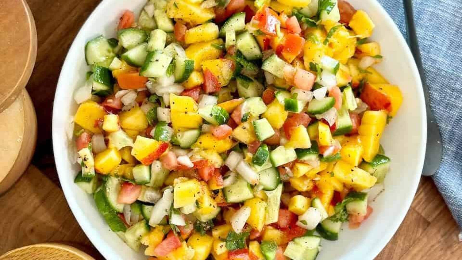 Nikmati Kombiansi Salad Kachumber dengan Tambahan Nangka