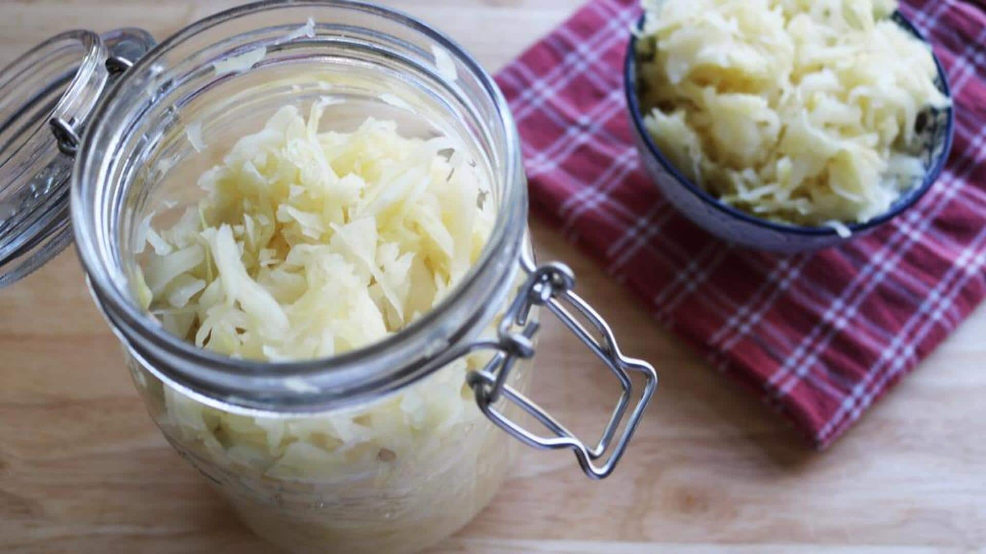 Resep Sauerkraut vegan probiotik untuk kesehatan usus