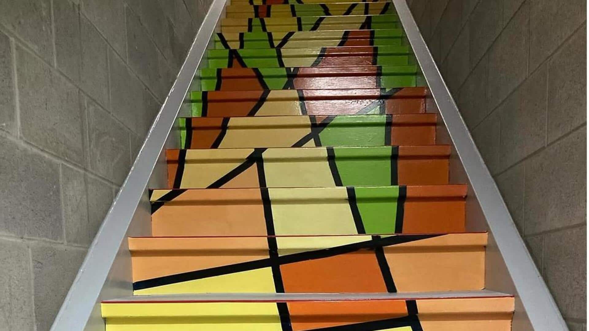 Lima Teknik Mural Lukis untuk Memperindah Tampilan Tangga Anda