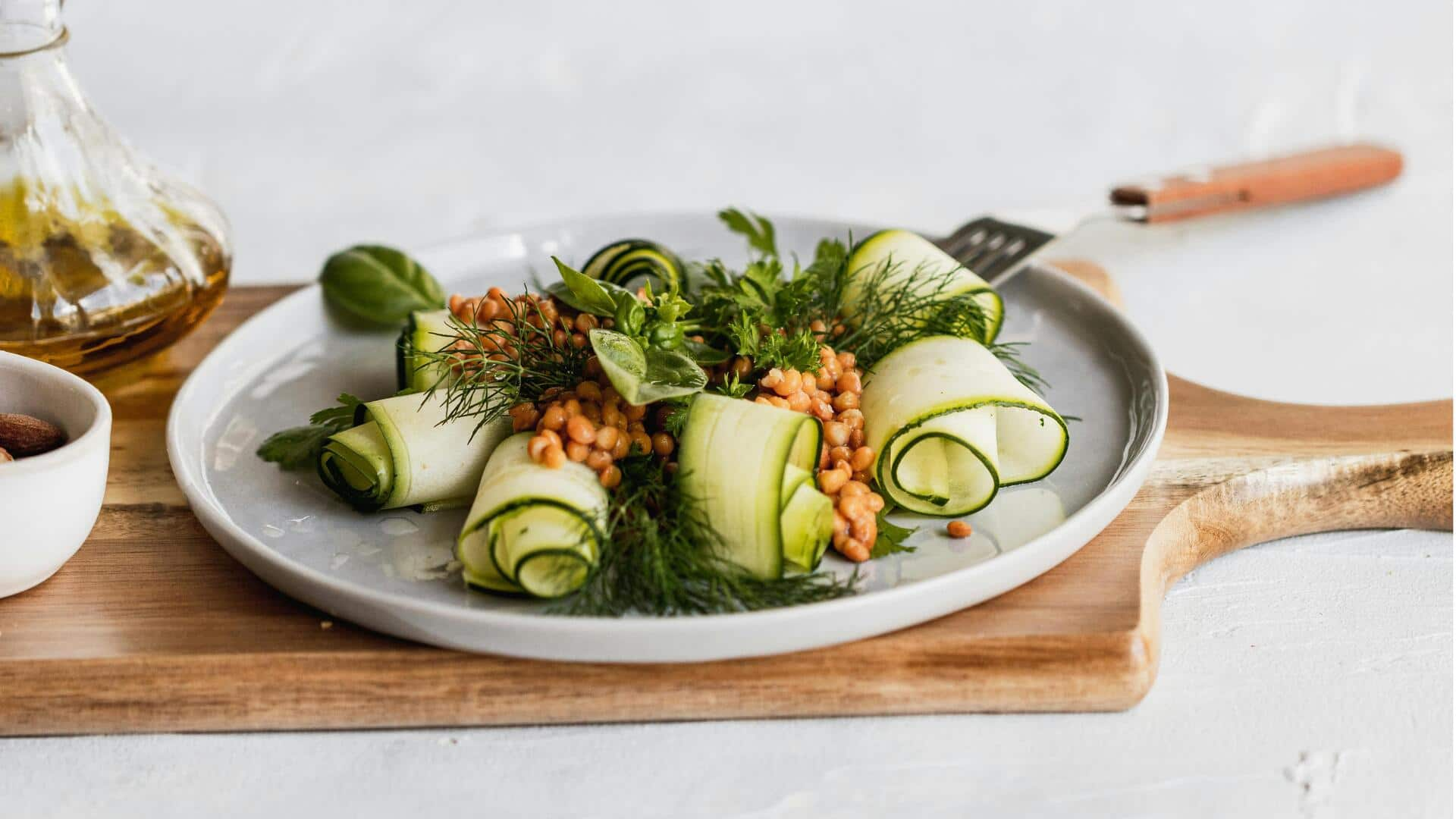 Salad Lentil Mangga yang Kaya Protein