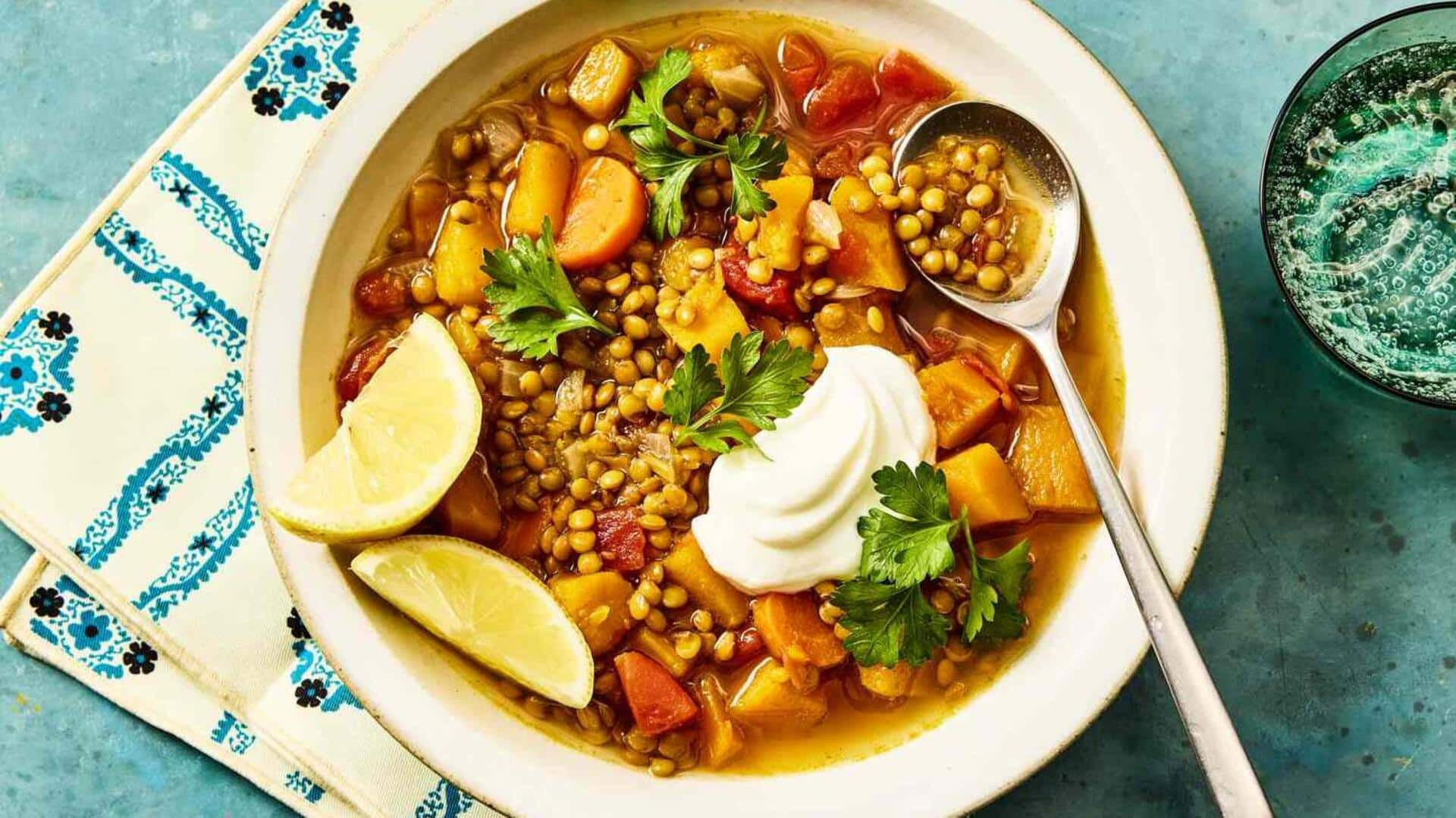 Lima Cara Menarik untuk Menghias Sup Lentil Anda