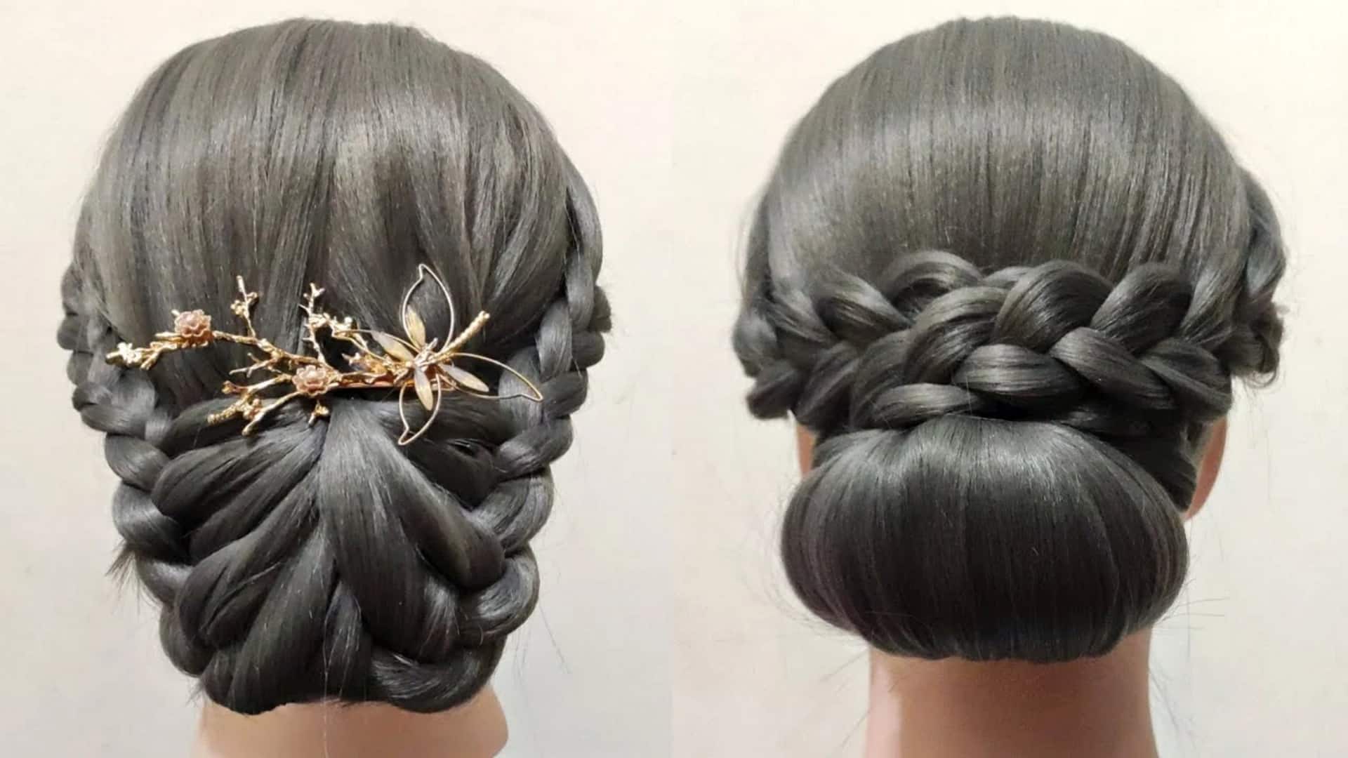 Gaya rambut klasik dari tradisi kerajaan Indonesia Gaya rambut klasik dari tradisi kerajaan Indonesia