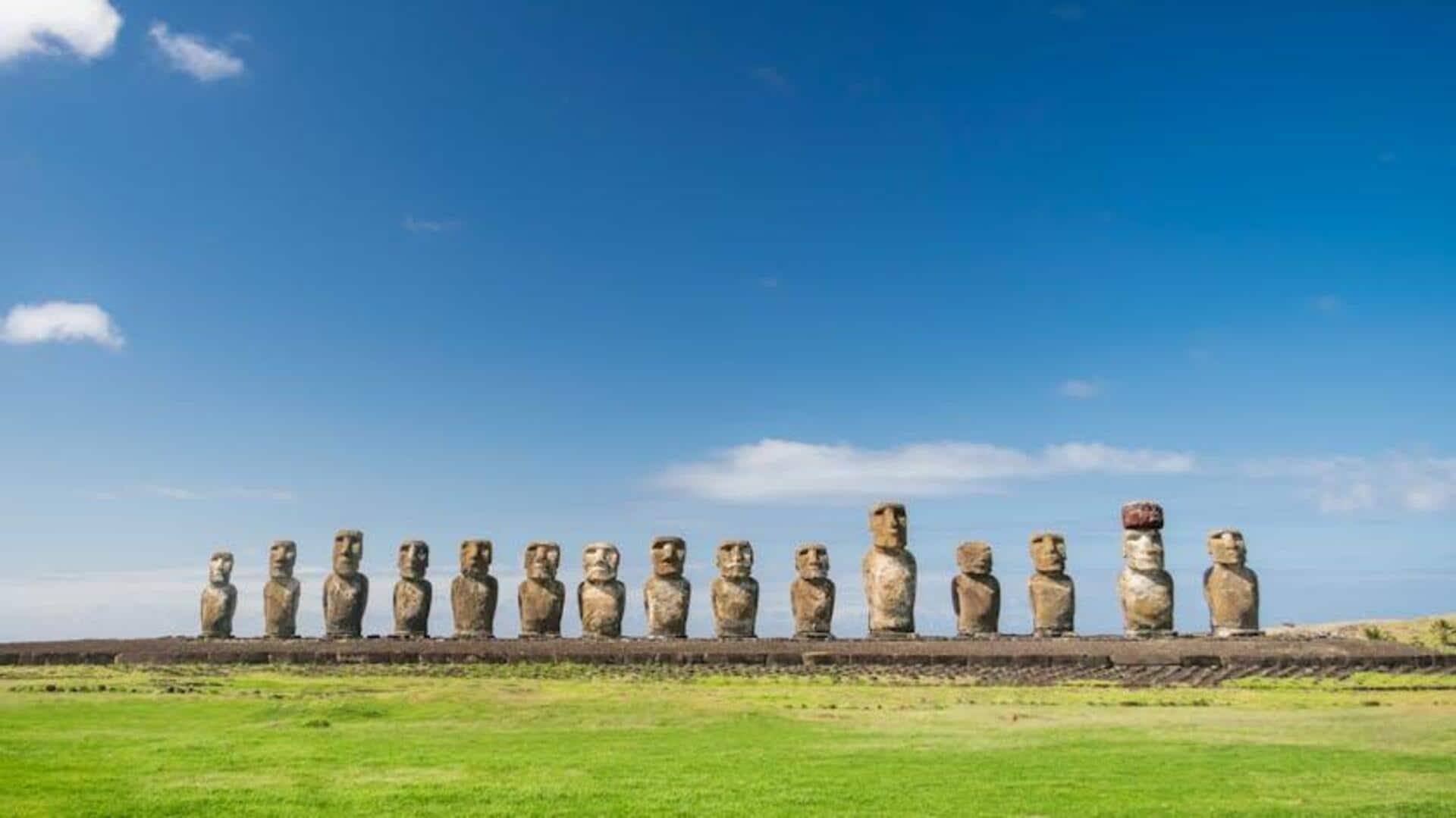 Keindahan Patung Moai di Pulau Paskah