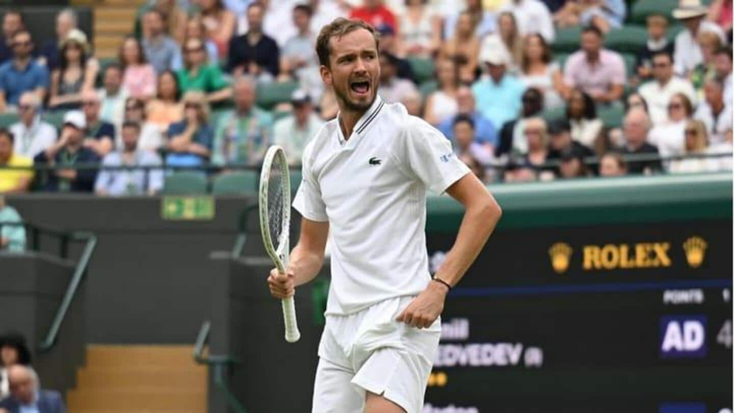 Wimbledon 2023, Daniil Medvedev mencapai babak keempat: Statistiknya