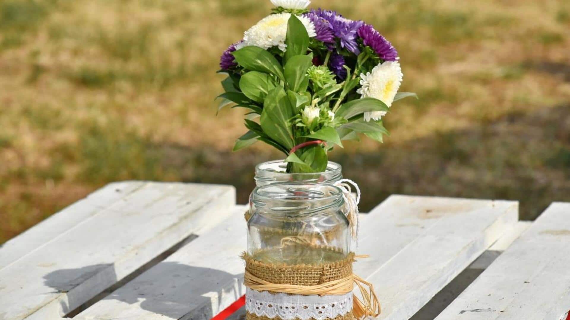 Mengubah toples dapur menjadi dekorasi rumah unik