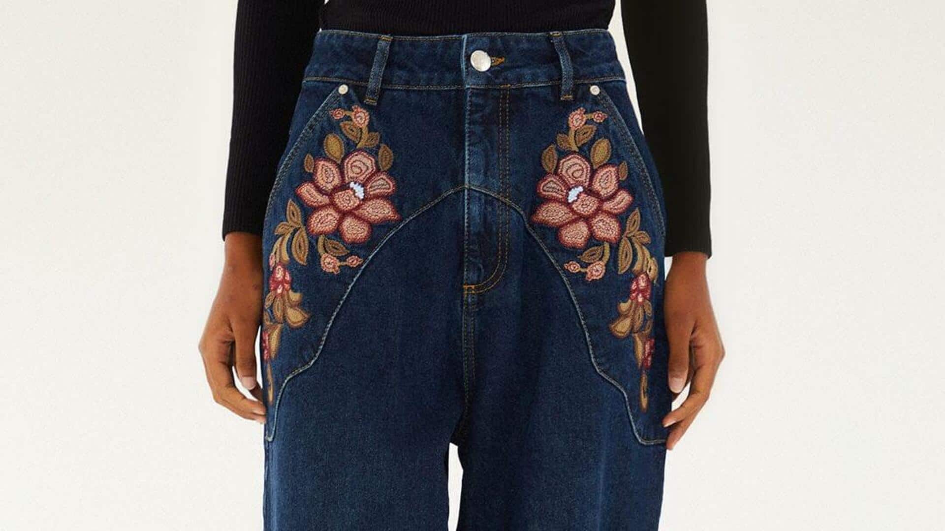 Celana denim bordir: Lima gaya untuk koleksi musim semi India