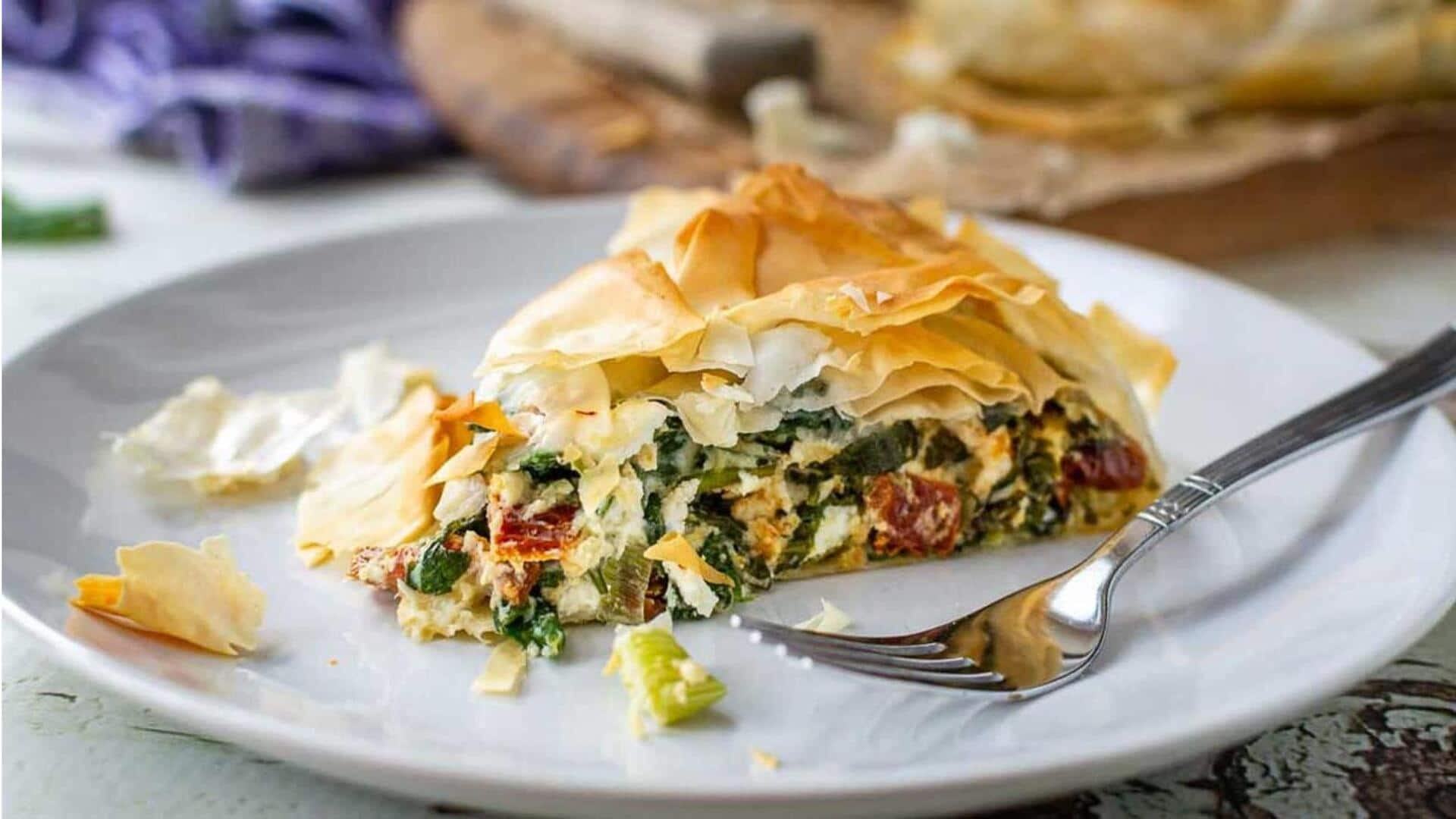 Sudahkah Anda menikmati pai spanakopita Yunani ini?