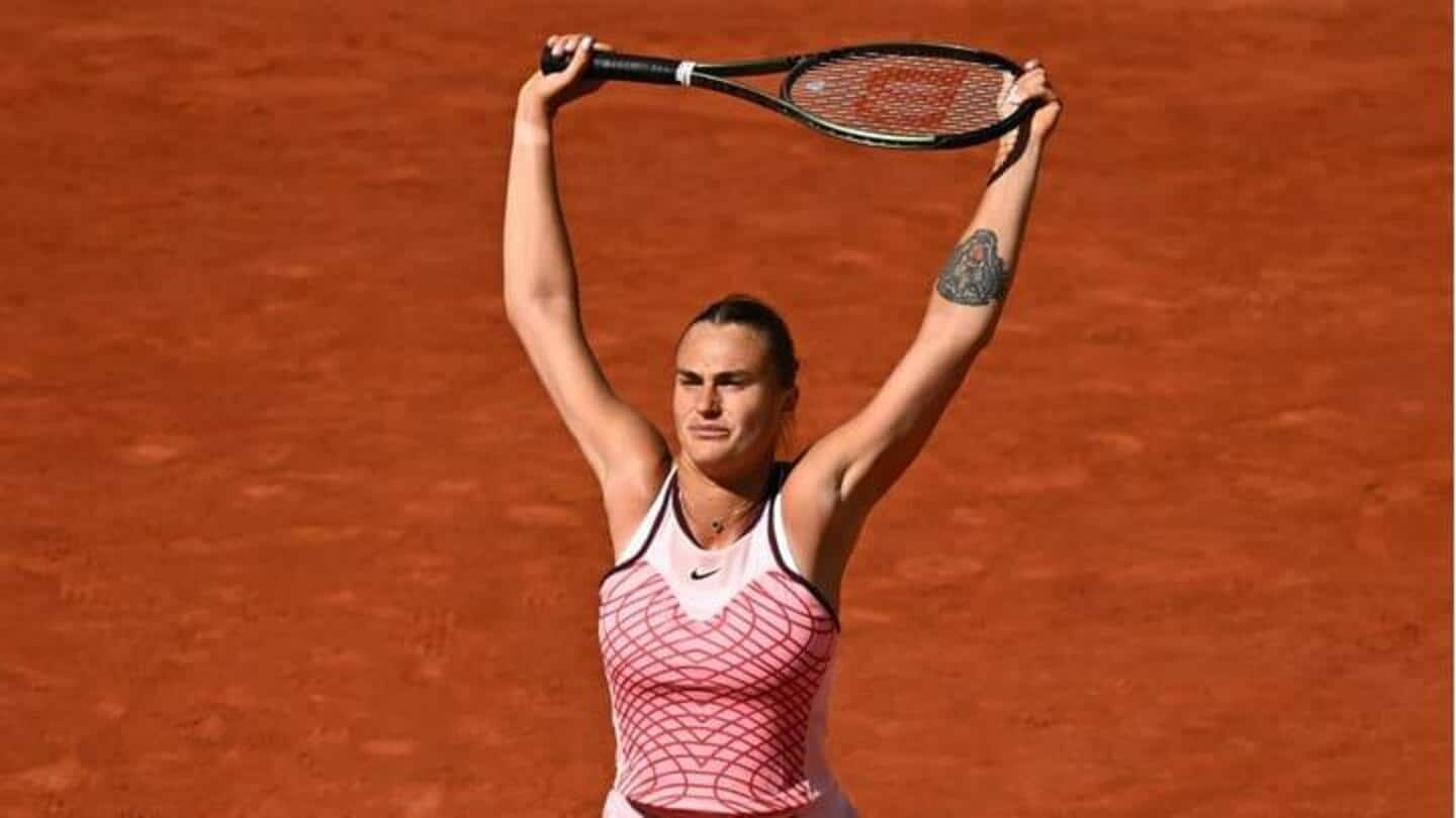 Prancis Terbuka 2023, Aryna Sabalenka mencapai babak ketiga: Statistik utama