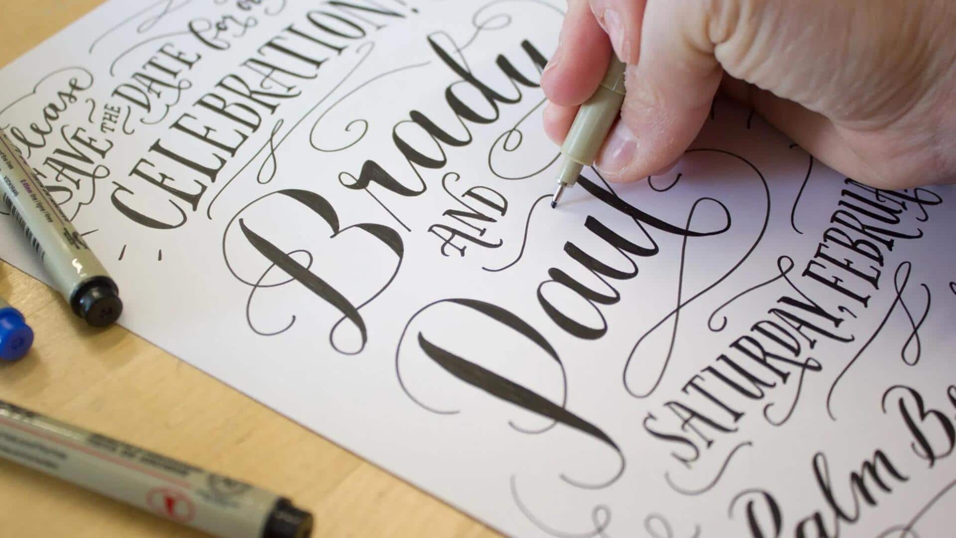 Lima Cara Memamerkan Seni Huruf Tangan Anda