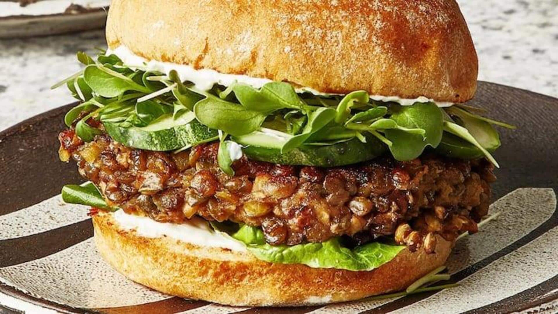 Para Vegan Akan Menyukai Burger Lentil Ini