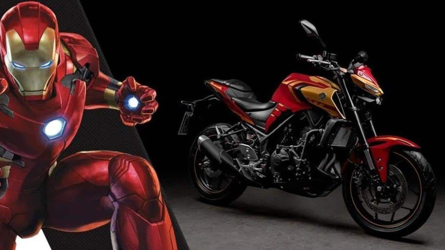 Motor Yamaha MT-03 dengan livery Iron Man debut di Brasil