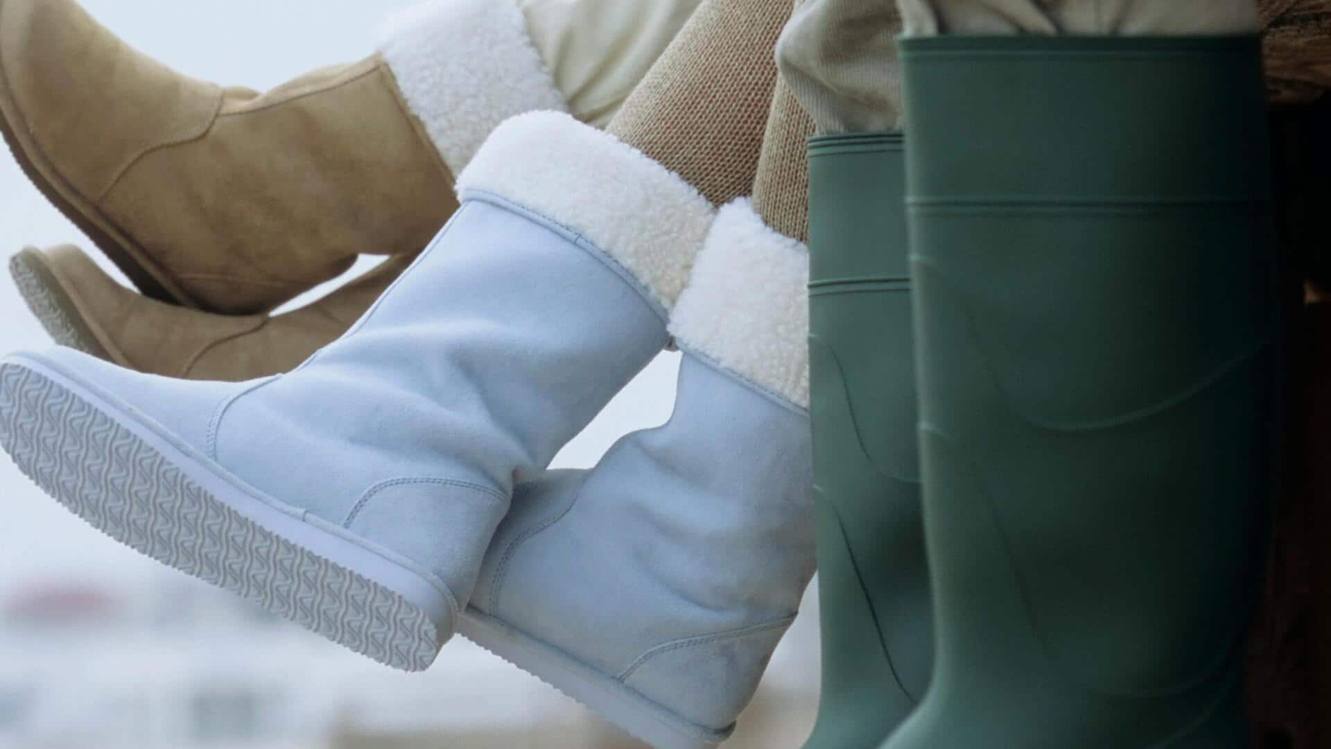 Cara memakai sepatu bot berlapis fleece dengan elegan