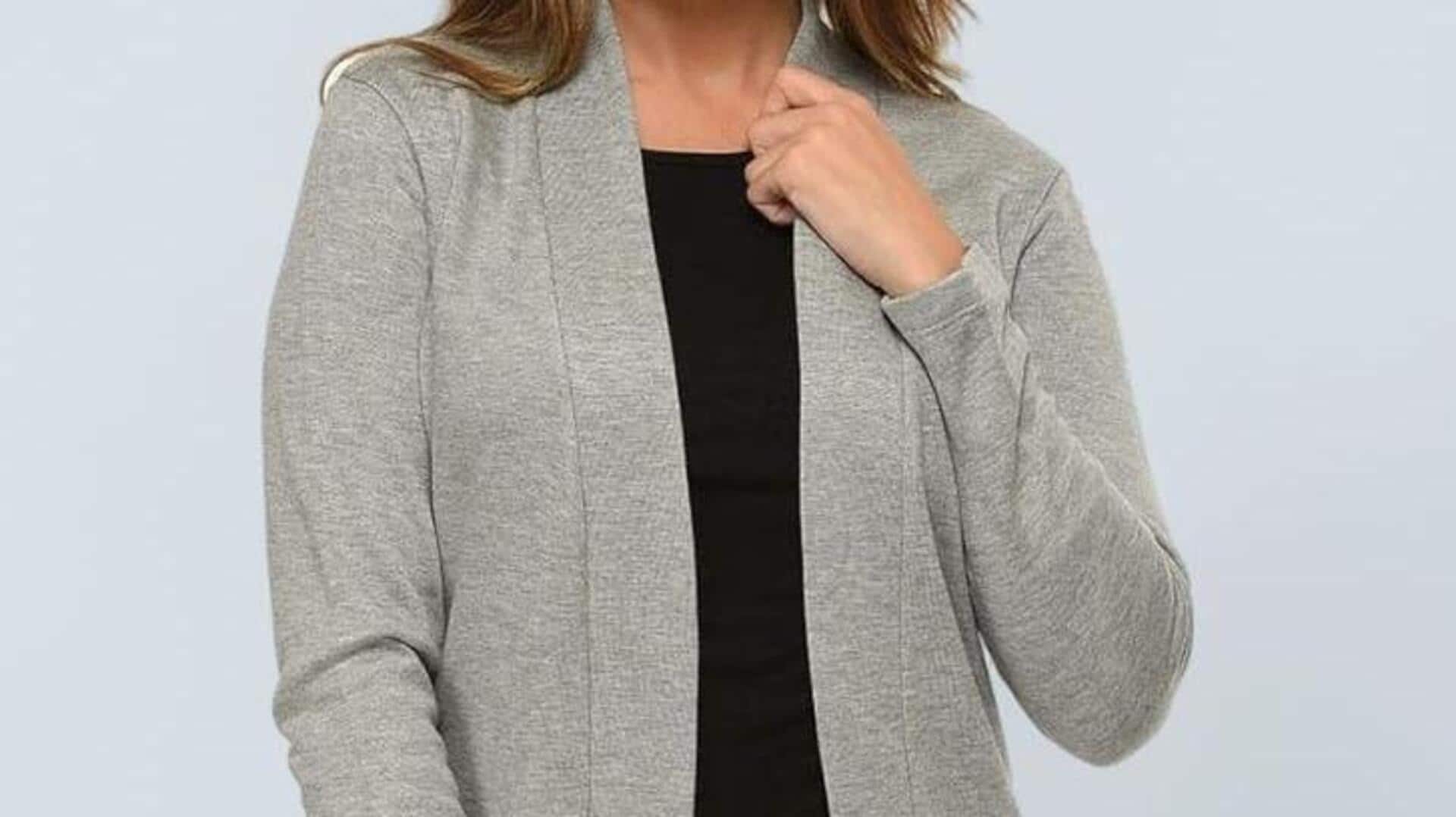 Lima gaya shrug viskosa untuk musim semi India