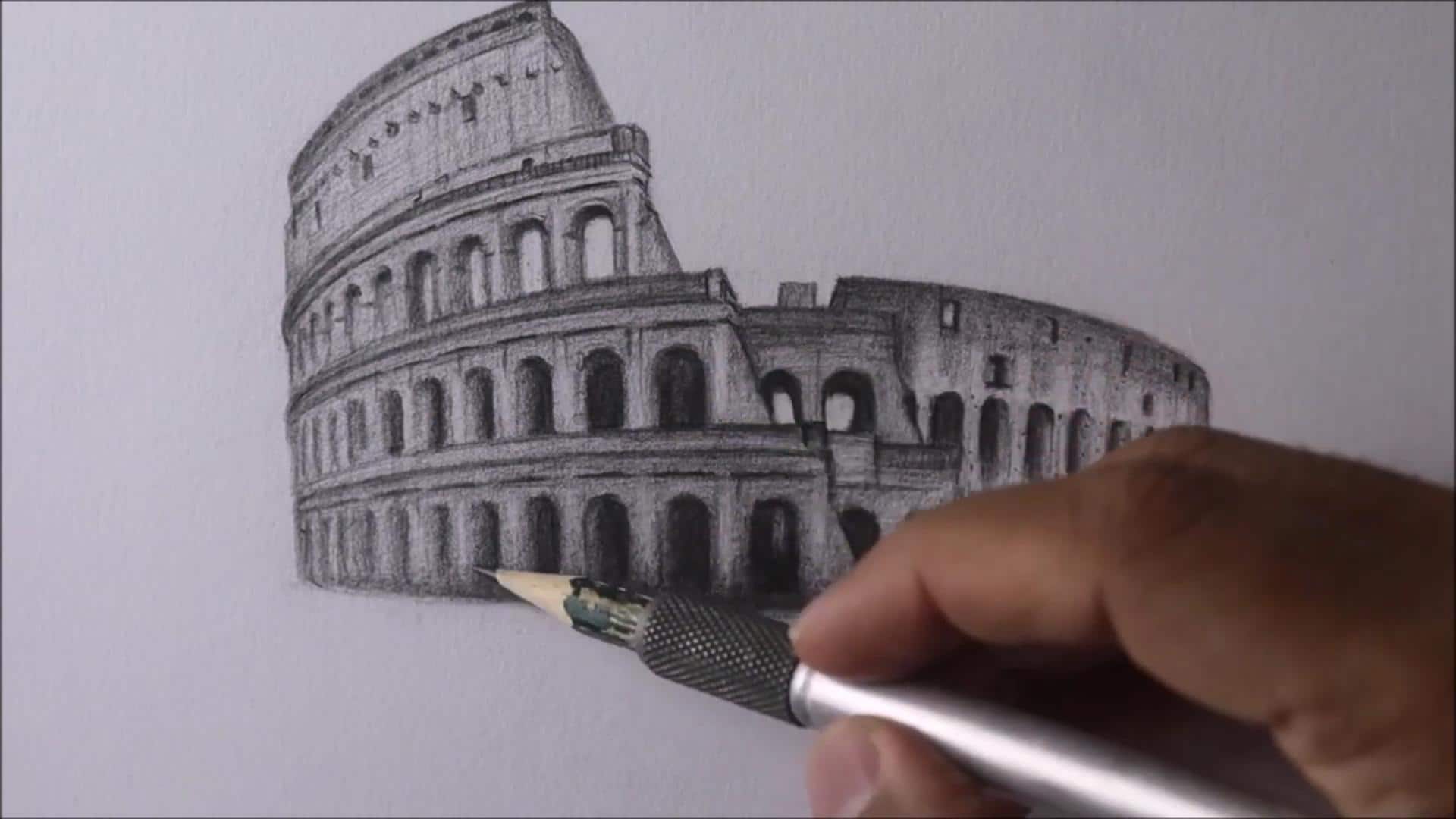 Teknik Efektif Menggambar Bayangan dengan Objek Arsitektur Kuno