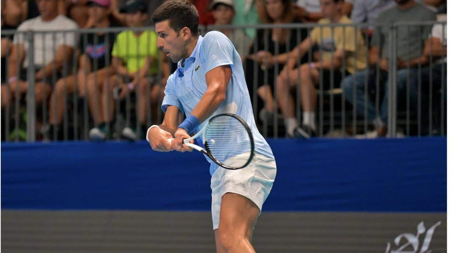 Tel Aviv Open, Novak Djokovic lolos ke final: Statistik utama