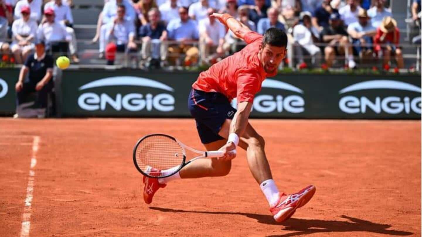 Novak Djokovic mencapai semifinal Prancis Terbuka ke-12, meraih kemenangan ke-90