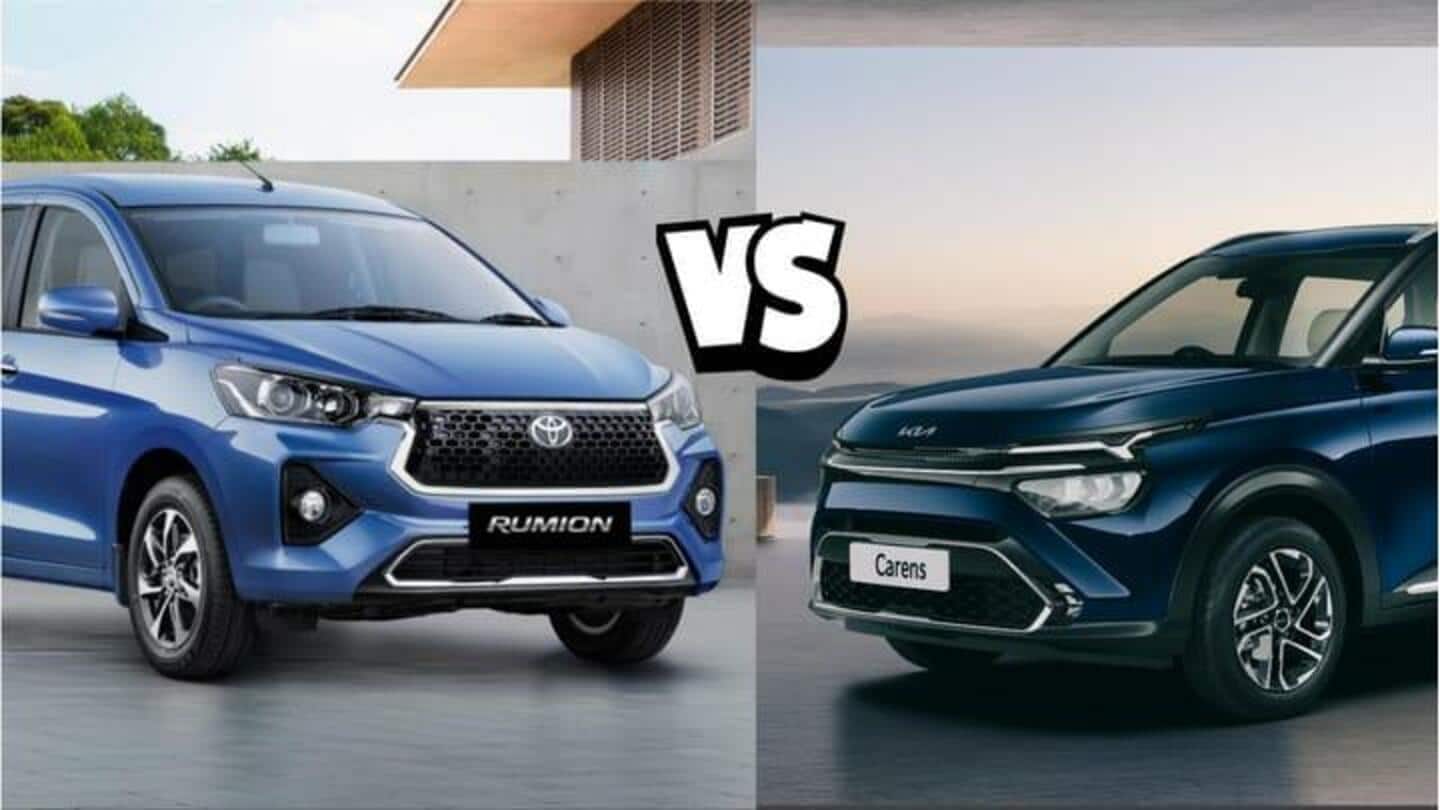 Perbandingan Toyota Rumion vs Kia Carens