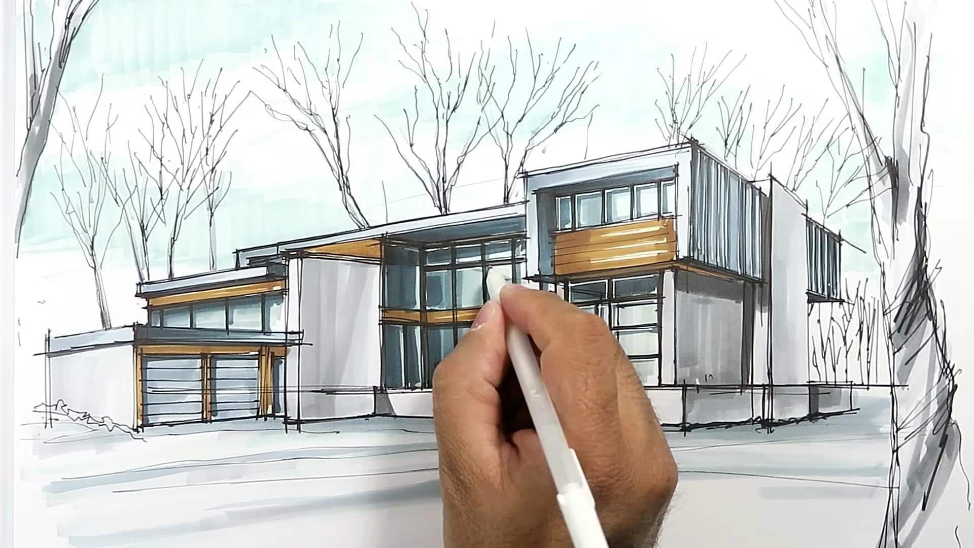 Mempelajari Teknik Sketsa Arsitektur yang Mengagumkan