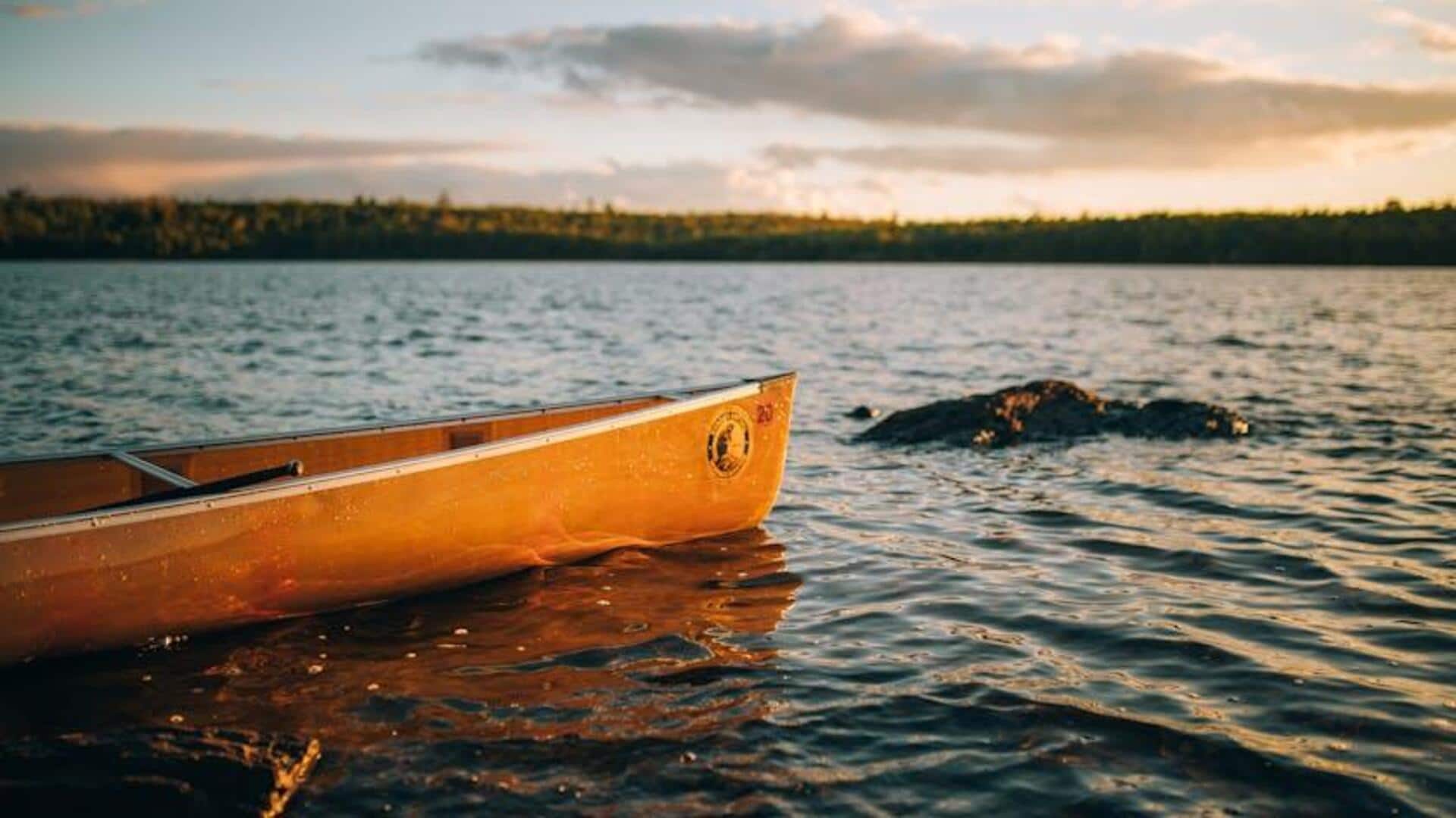 Menjelajahi Boundary Waters Canoe Area Wilderness, Minnesota, AS Menjelajahi Boundary Waters Canoe Area Wilderness, Minnesota, AS