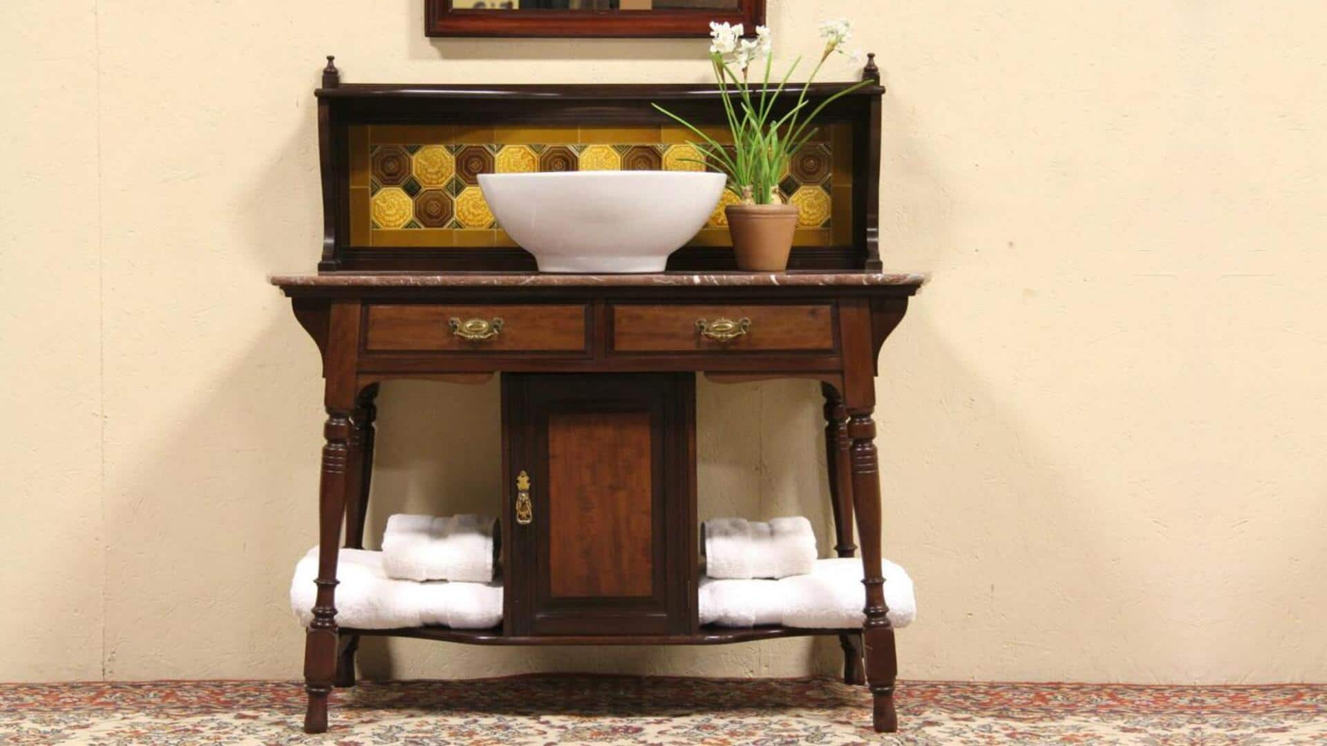 Keanggunan Fungsional Nostalgia: Dekorasi Washstand Victoria