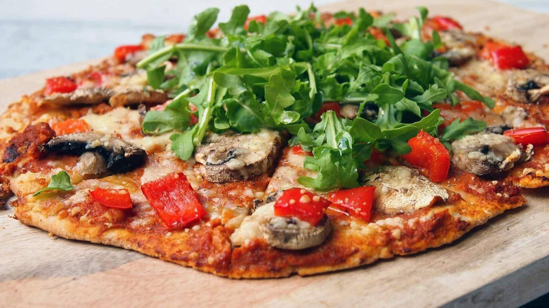 Coba resep pizza vegetarian gandum utuh yang sehat ini di rumah