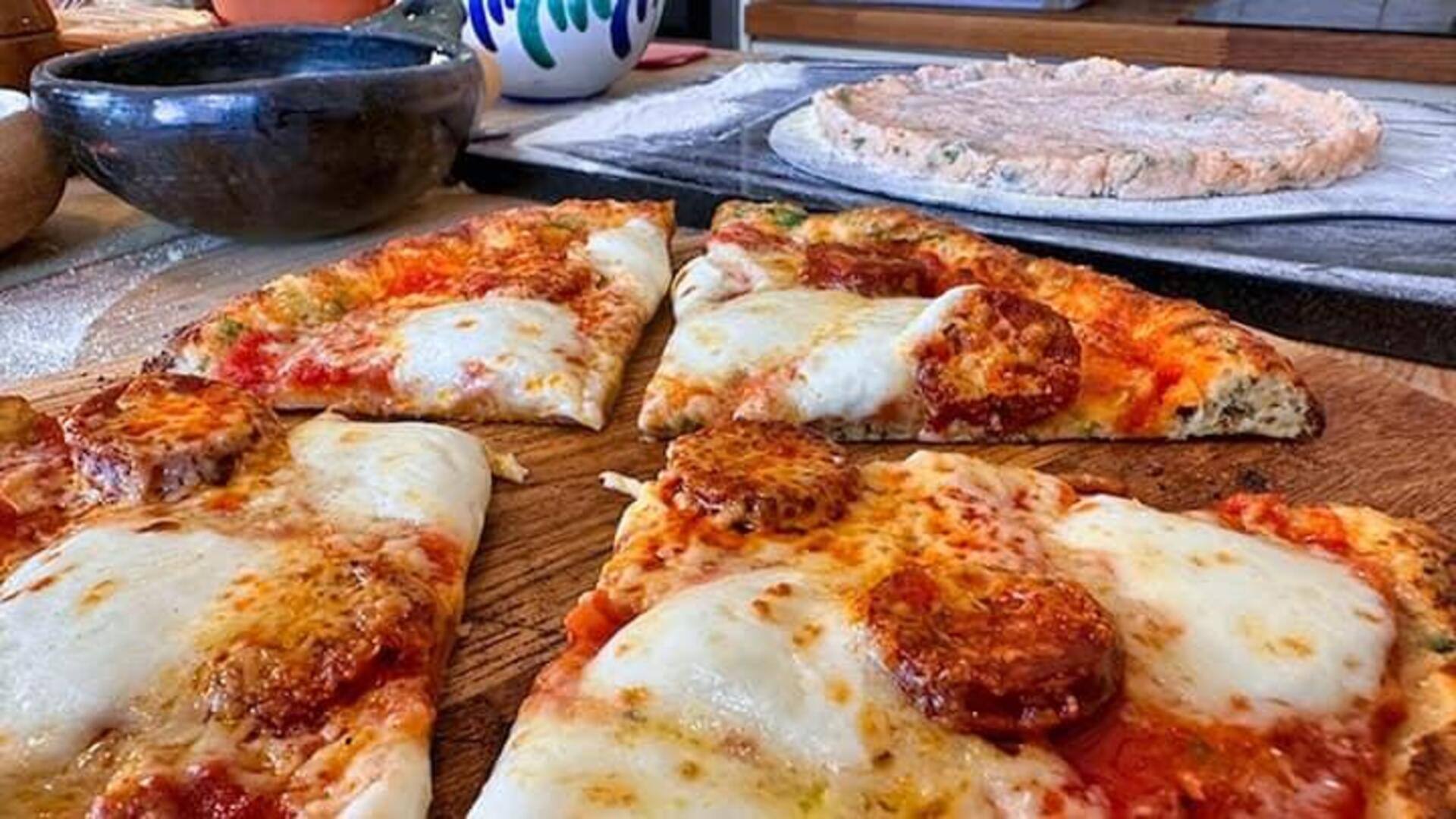 Resep Dalam Menyajikan Pizza Sourdough Vegan Artisanal