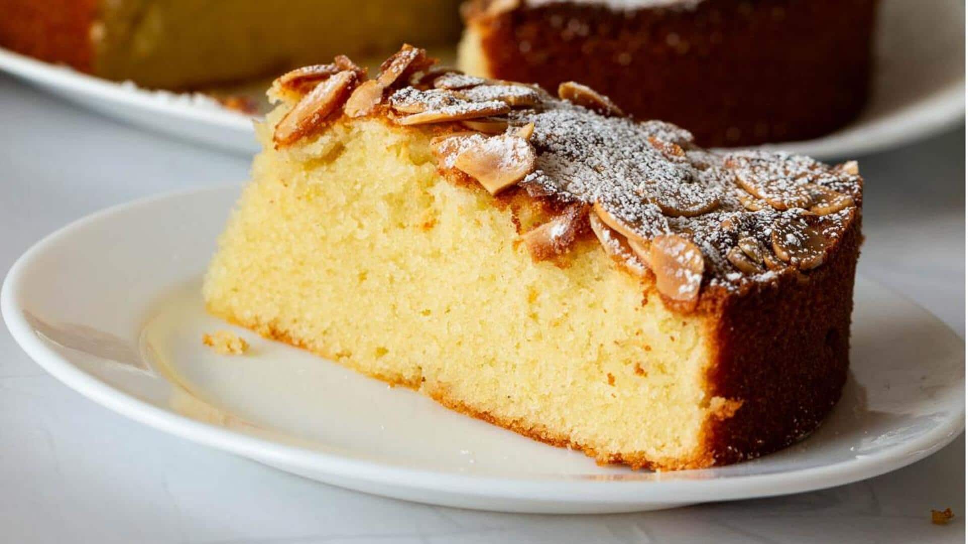 Menikmati Kue Almond Krim Tanpa Tambahan Mentega