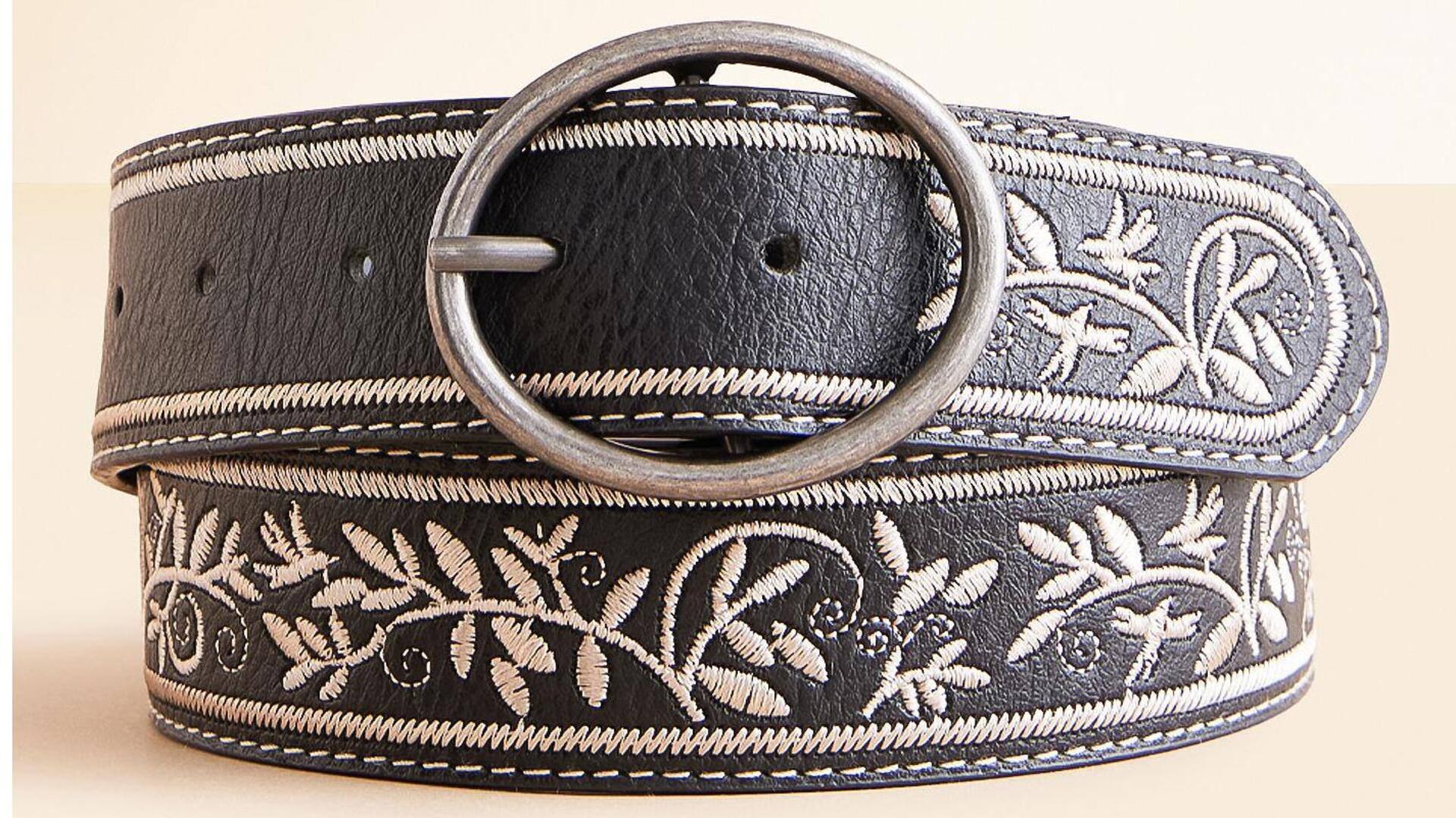 Cara mudah memakai ikat pinggang bordir